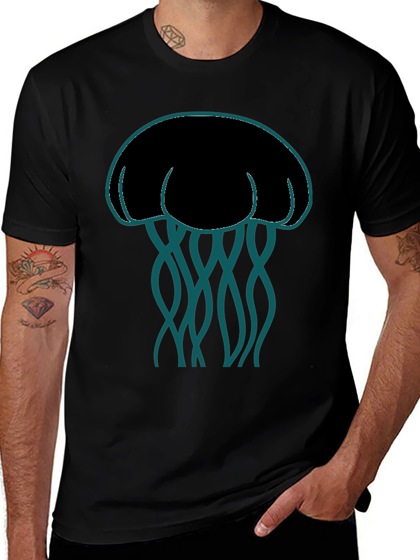 Jellyfish Graphic T-Shirt - Stylish Sea Life Design