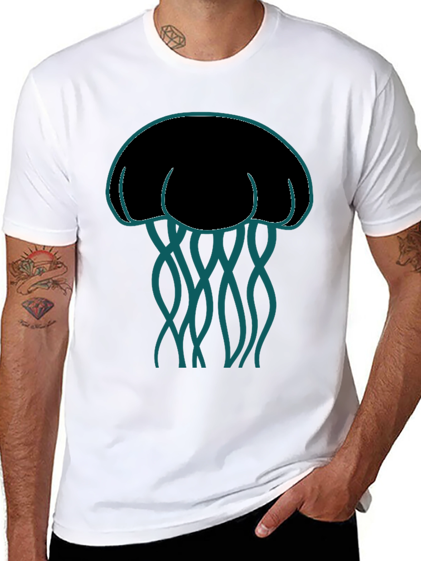 Jellyfish Graphic T-Shirt - Stylish Sea Life Design