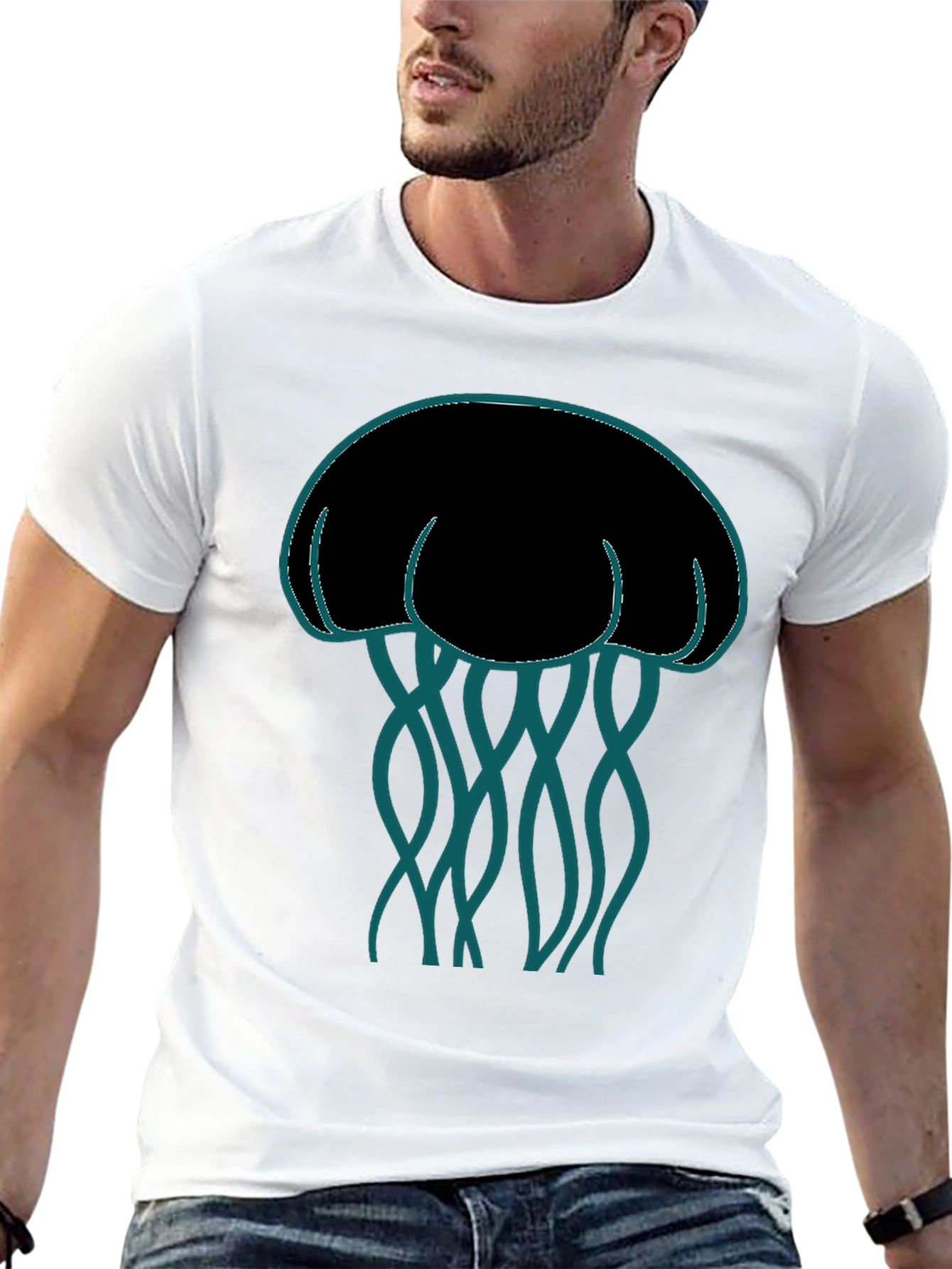 Jellyfish Graphic T-Shirt - Stylish Sea Life Design