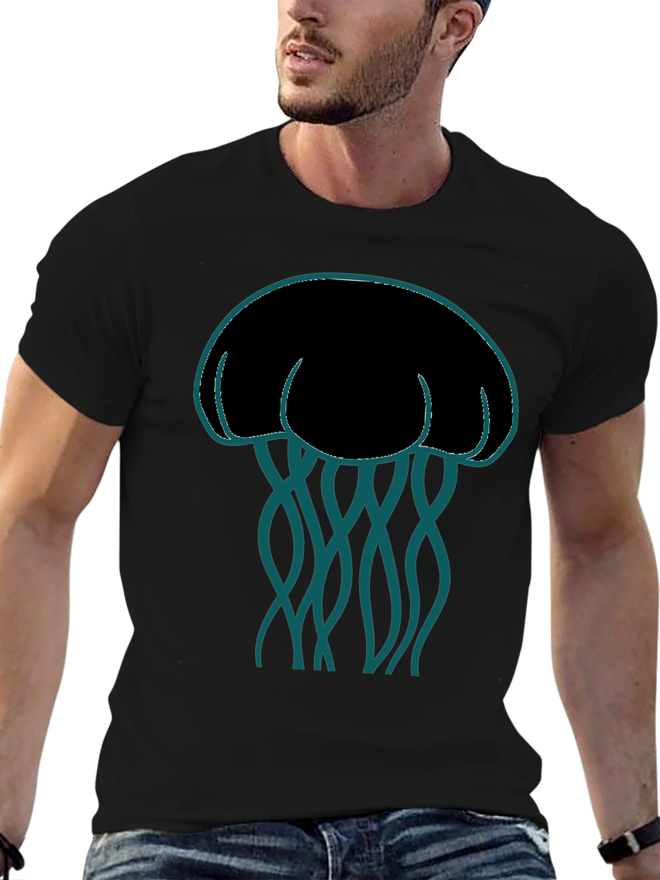 Jellyfish Graphic T-Shirt - Stylish Sea Life Design