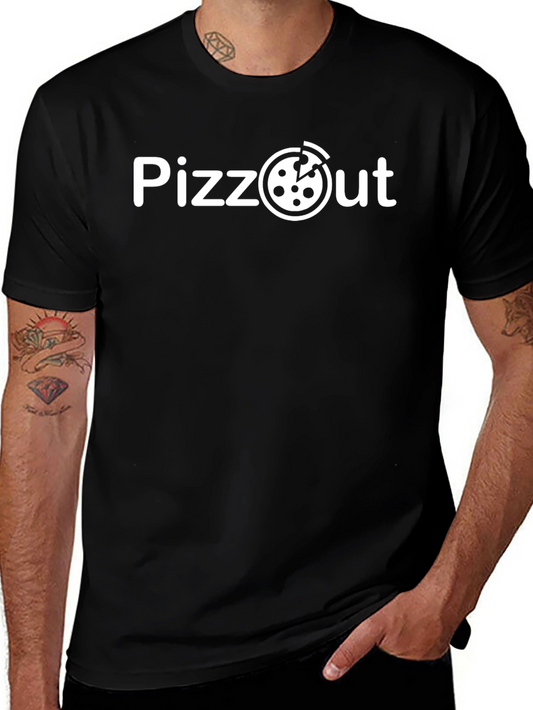 Pizza Out Funny Graphic T-Shirt