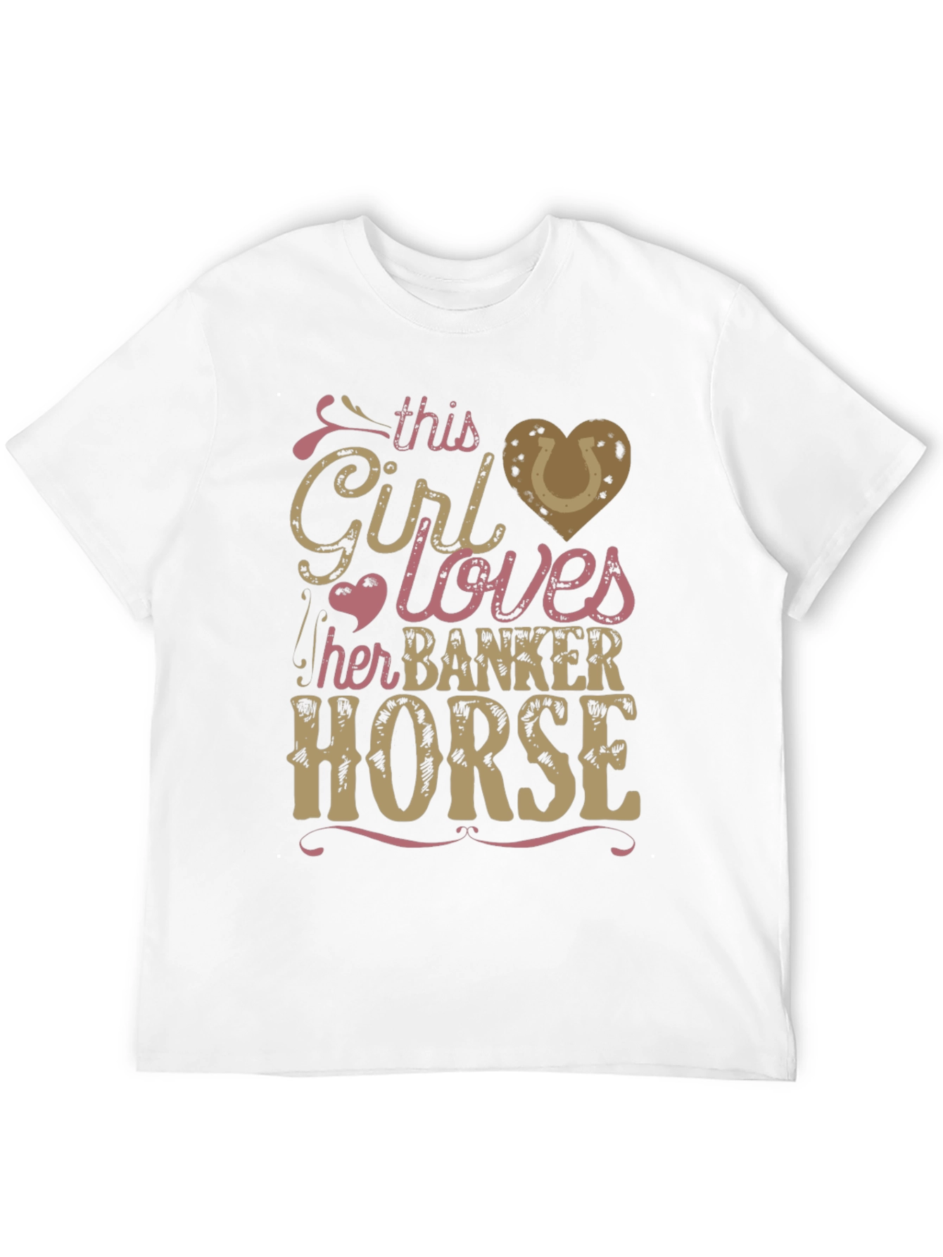 Girl Loves Banker Horse T-Shirt