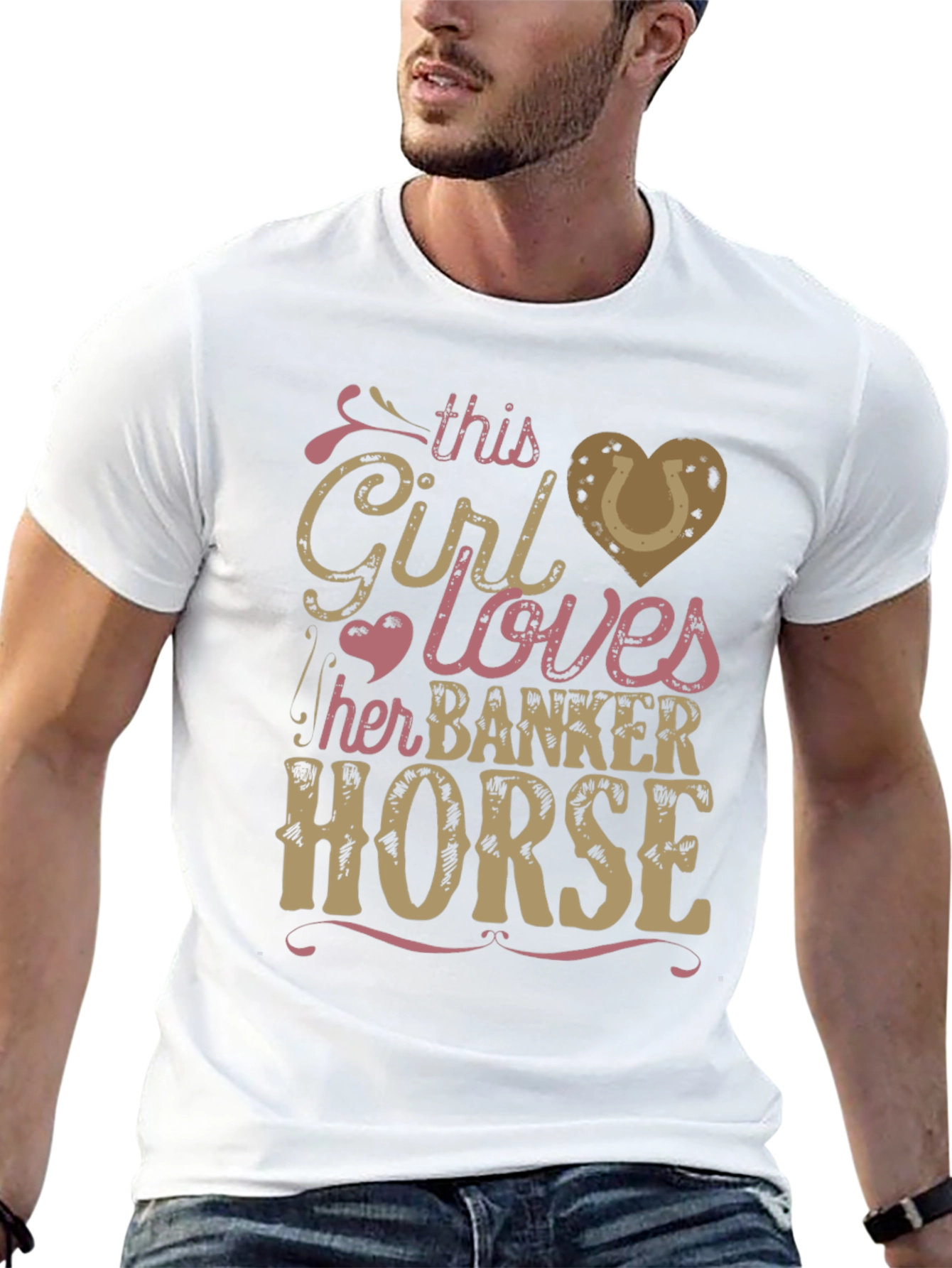 Girl Loves Banker Horse T-Shirt