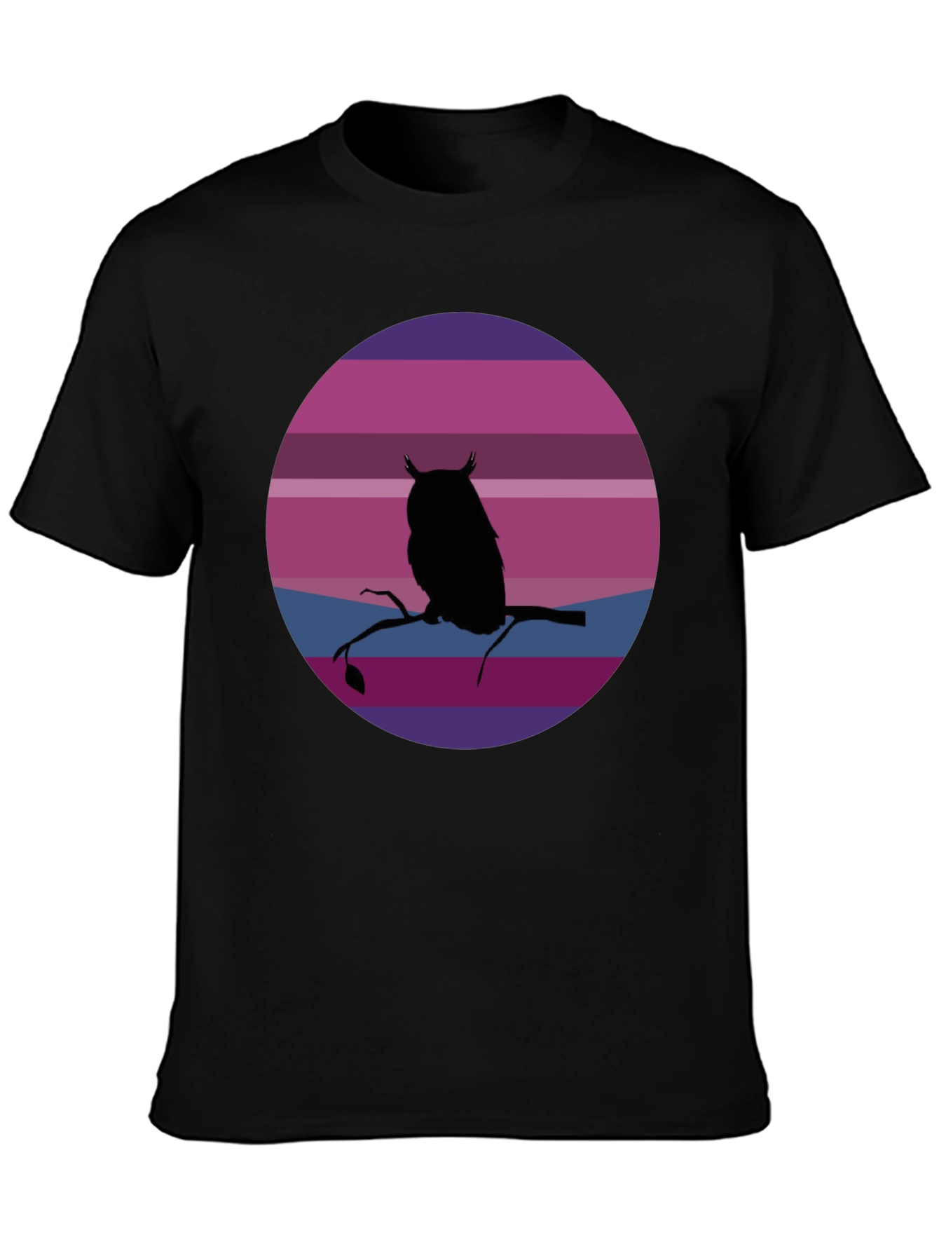 Owl Silhouette Sunset T-Shirt