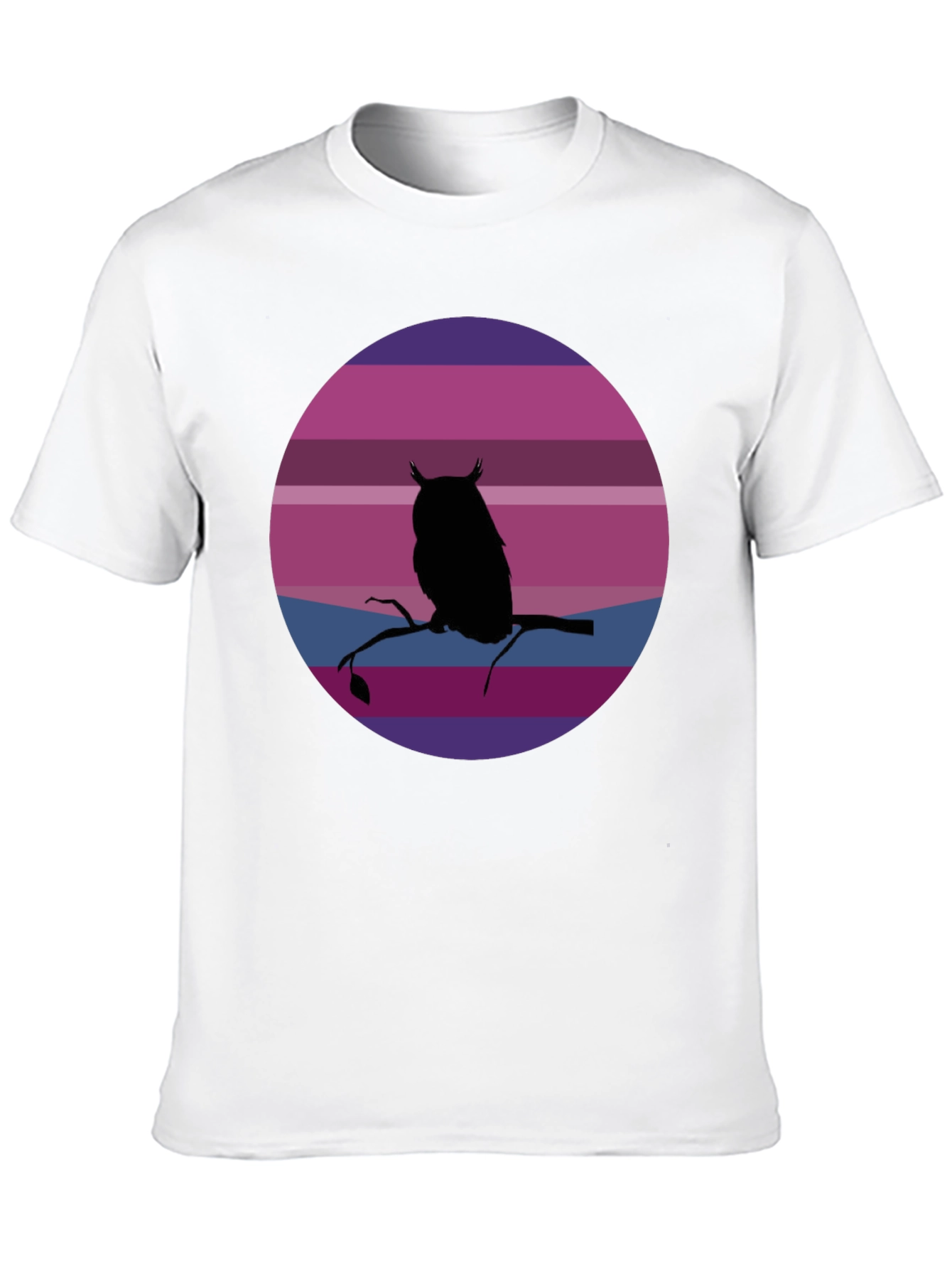 Owl Silhouette Sunset T-Shirt