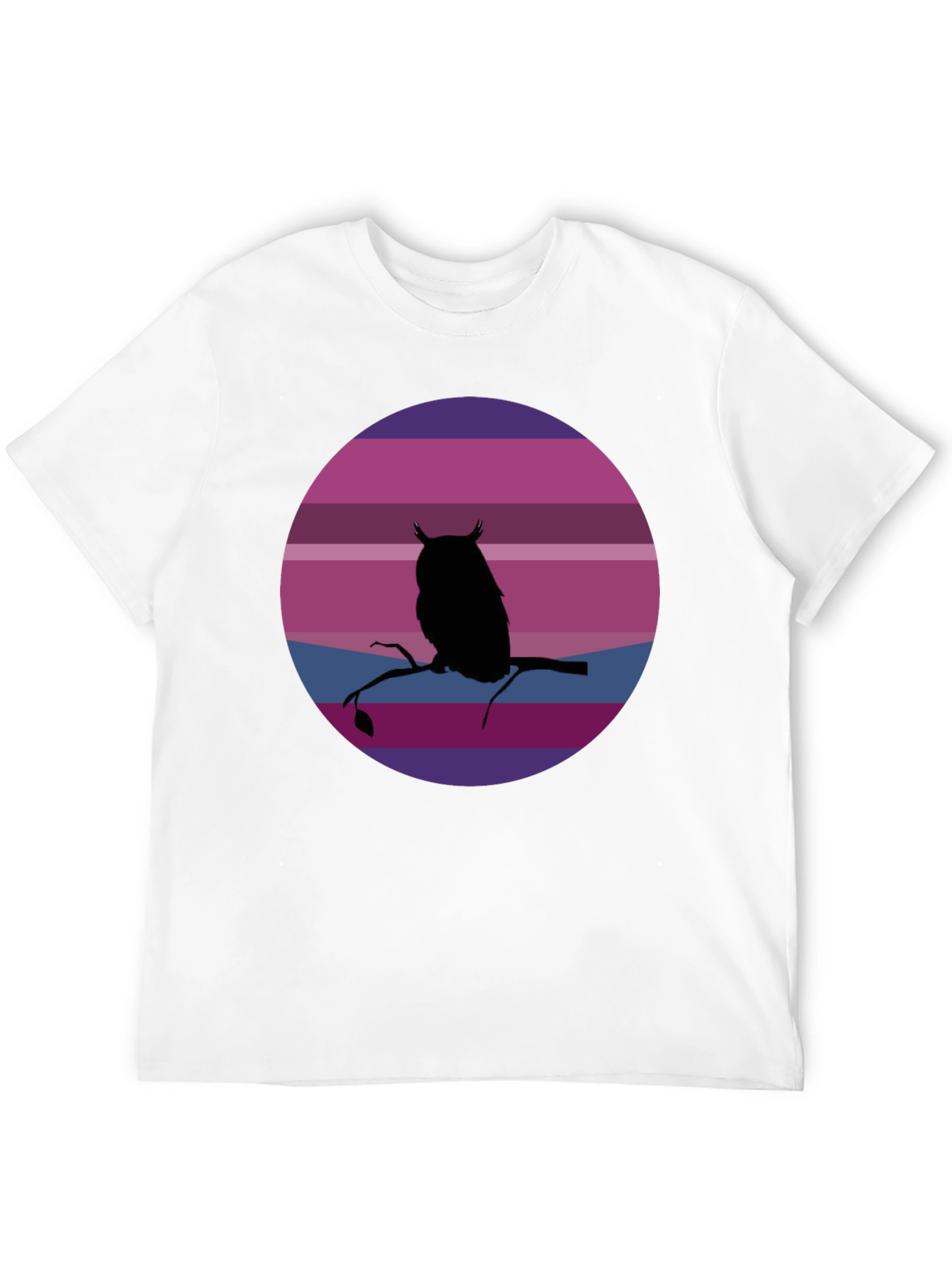 Owl Silhouette Sunset T-Shirt