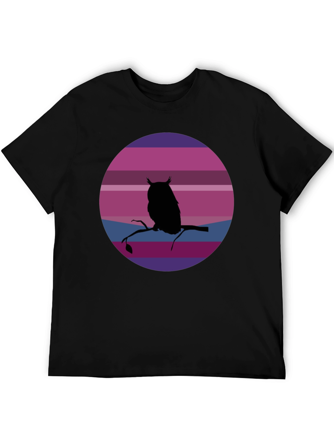 Owl Silhouette Sunset T-Shirt