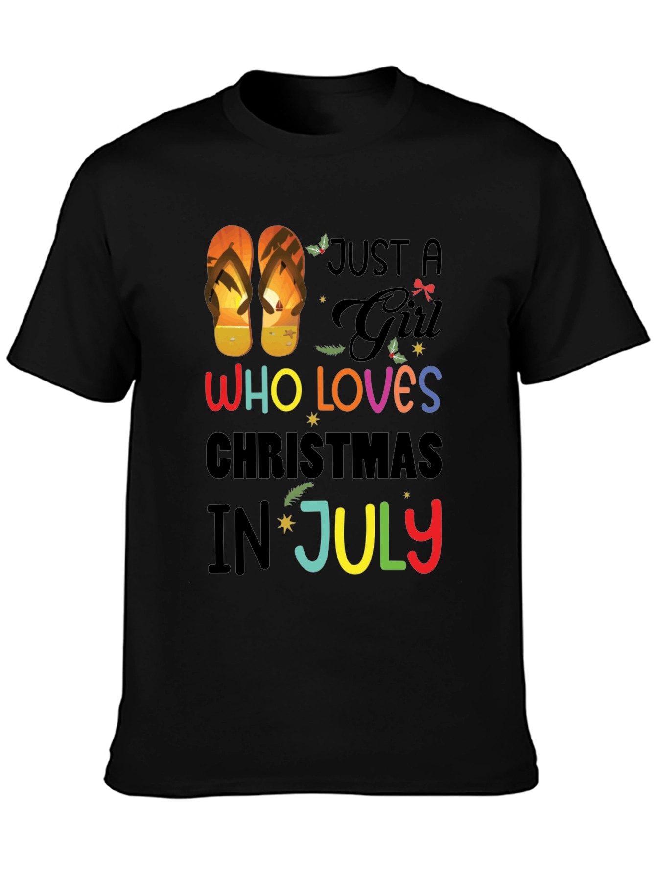 Just a Girl Who Loves Christmas in July T-Shirt