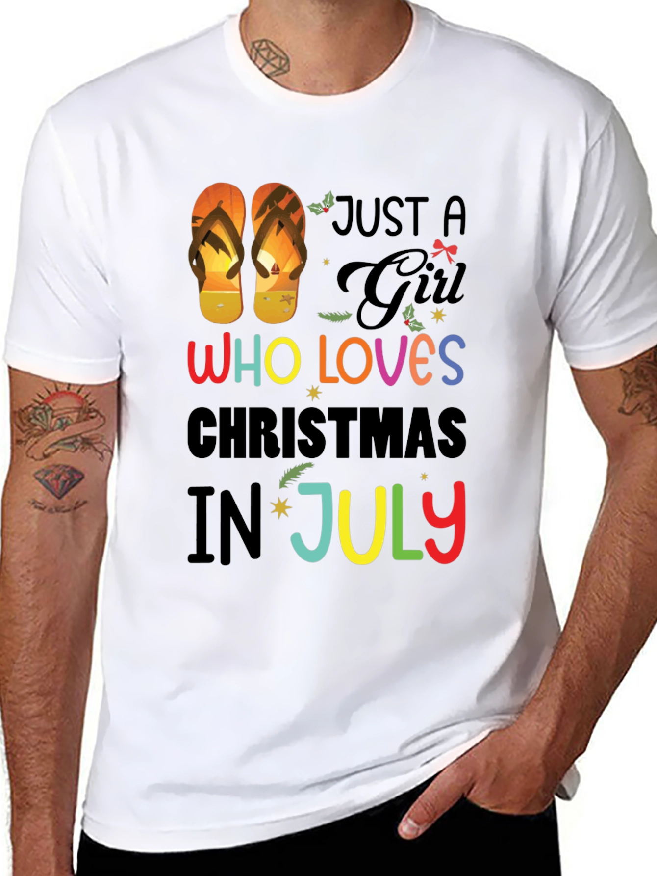 Just a Girl Who Loves Christmas in July T-Shirt