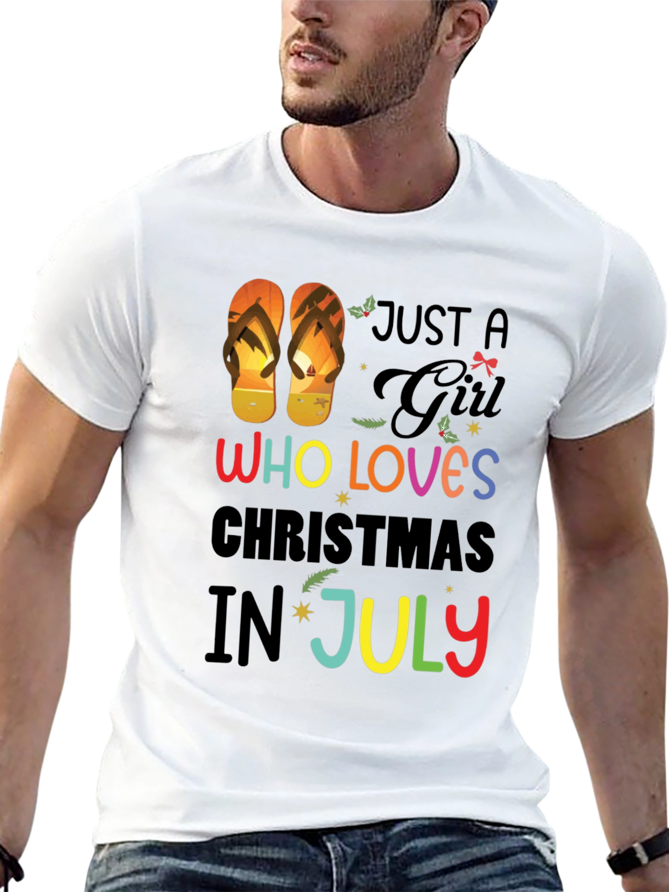 Just a Girl Who Loves Christmas in July T-Shirt
