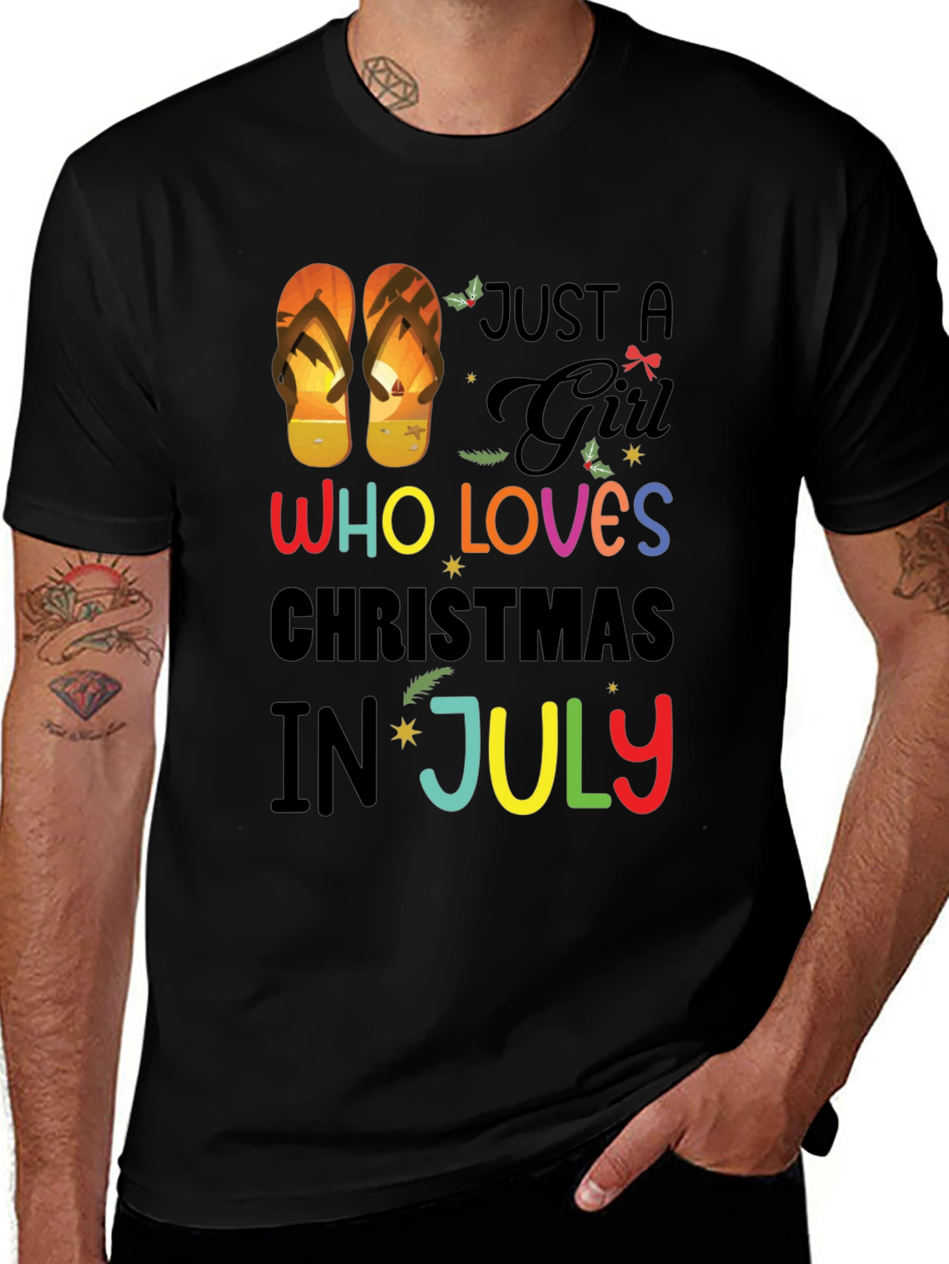 Just a Girl Who Loves Christmas in July T-Shirt