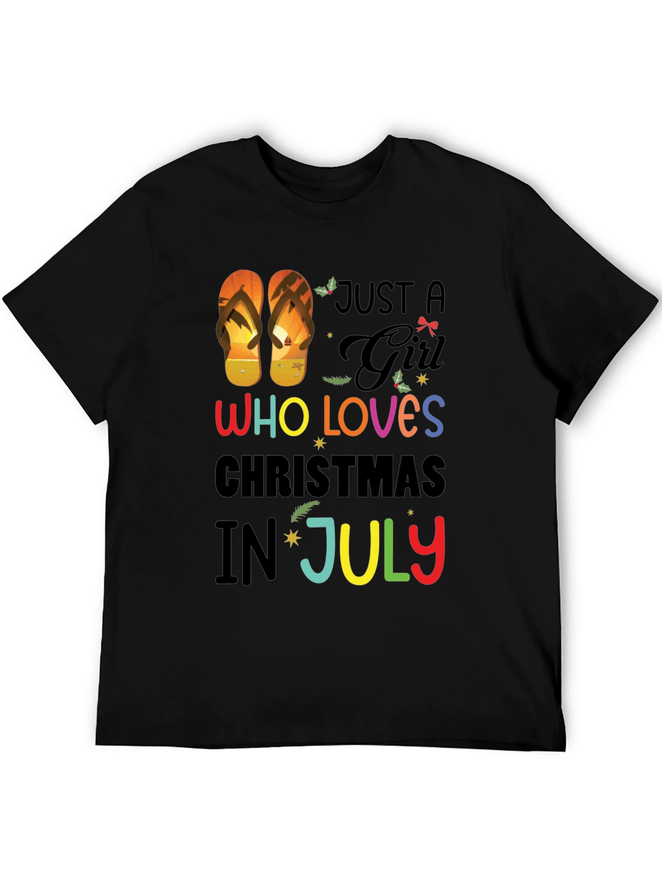Just a Girl Who Loves Christmas in July T-Shirt