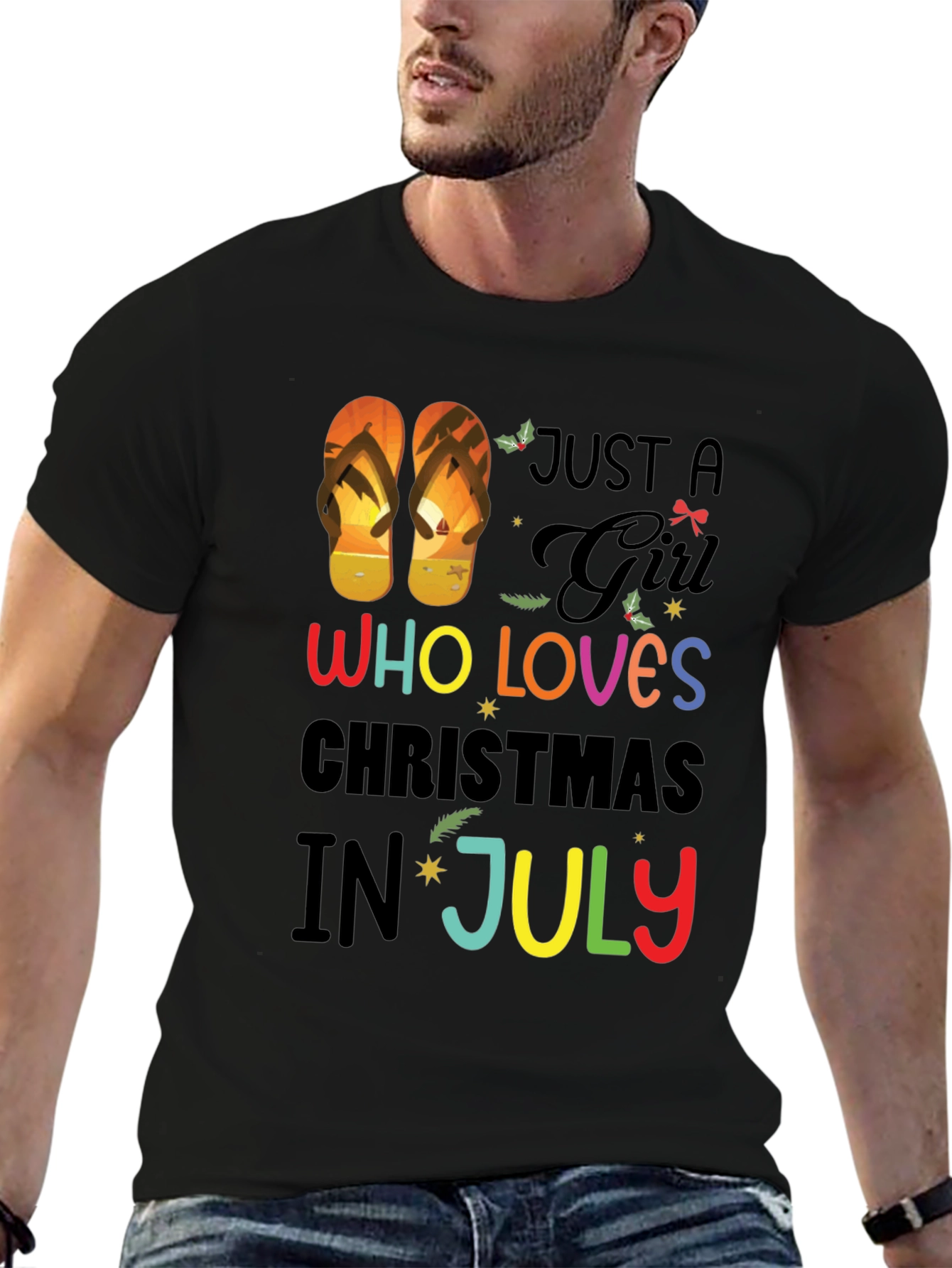 Just a Girl Who Loves Christmas in July T-Shirt
