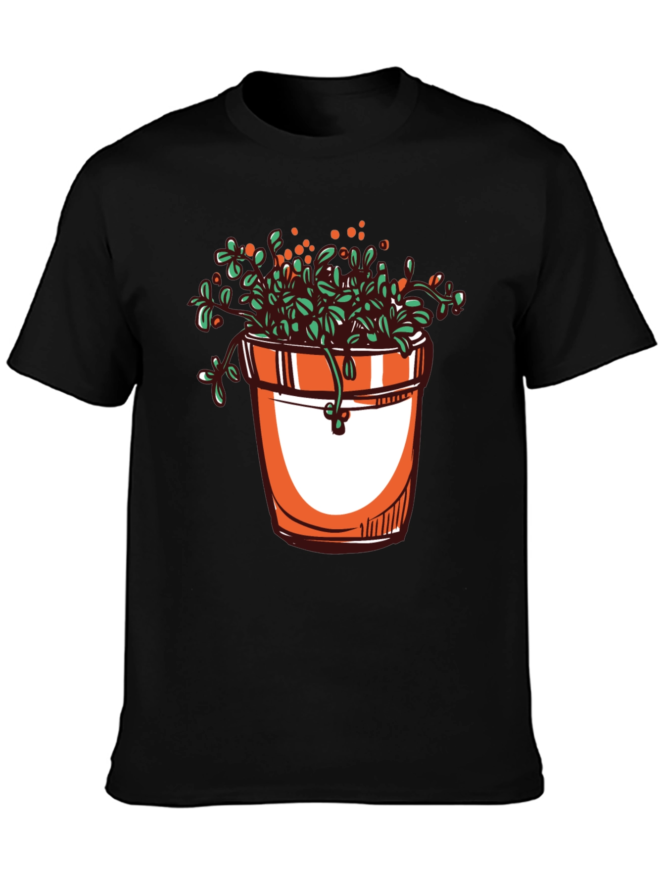 Plant Pot Graphic Tee - Stylish Unisex T-Shirt