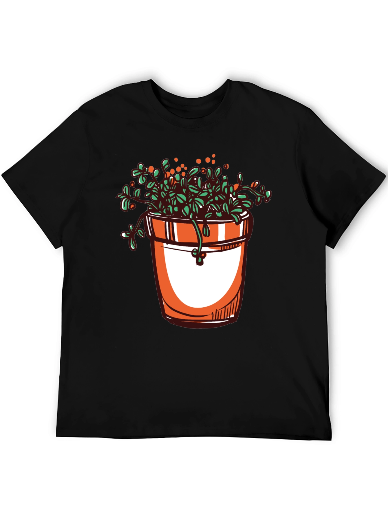Plant Pot Graphic Tee - Stylish Unisex T-Shirt