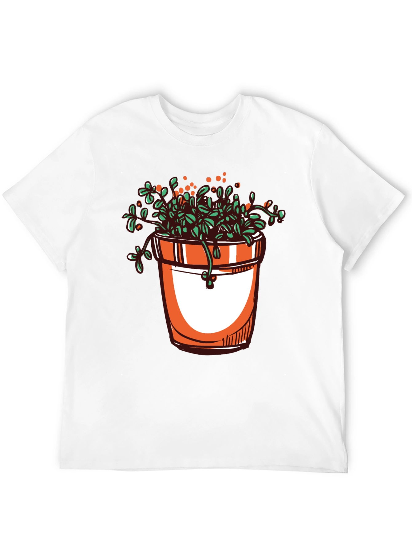 Plant Pot Graphic Tee - Stylish Unisex T-Shirt