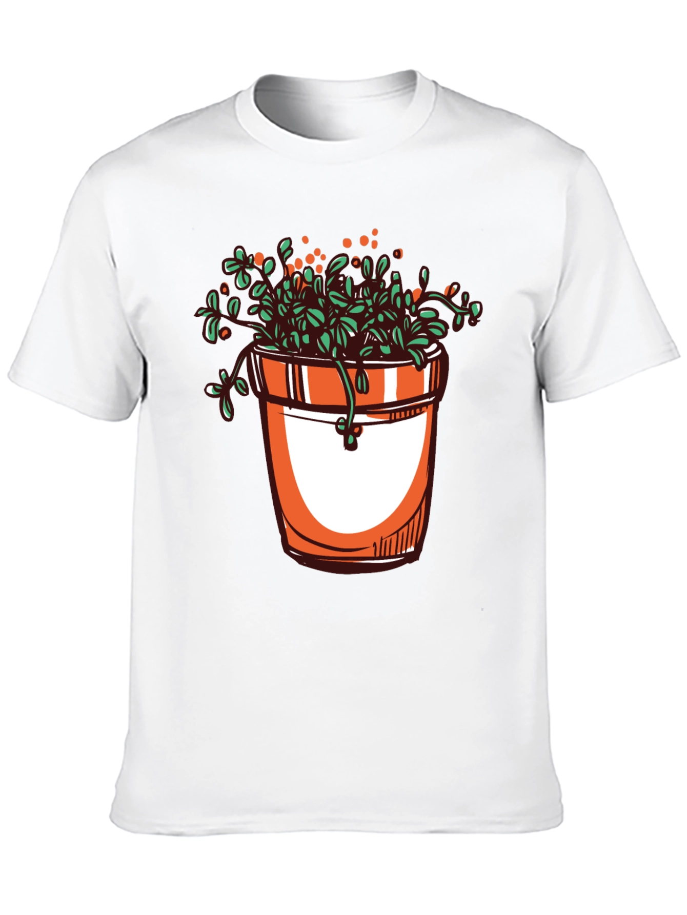 Plant Pot Graphic Tee - Stylish Unisex T-Shirt