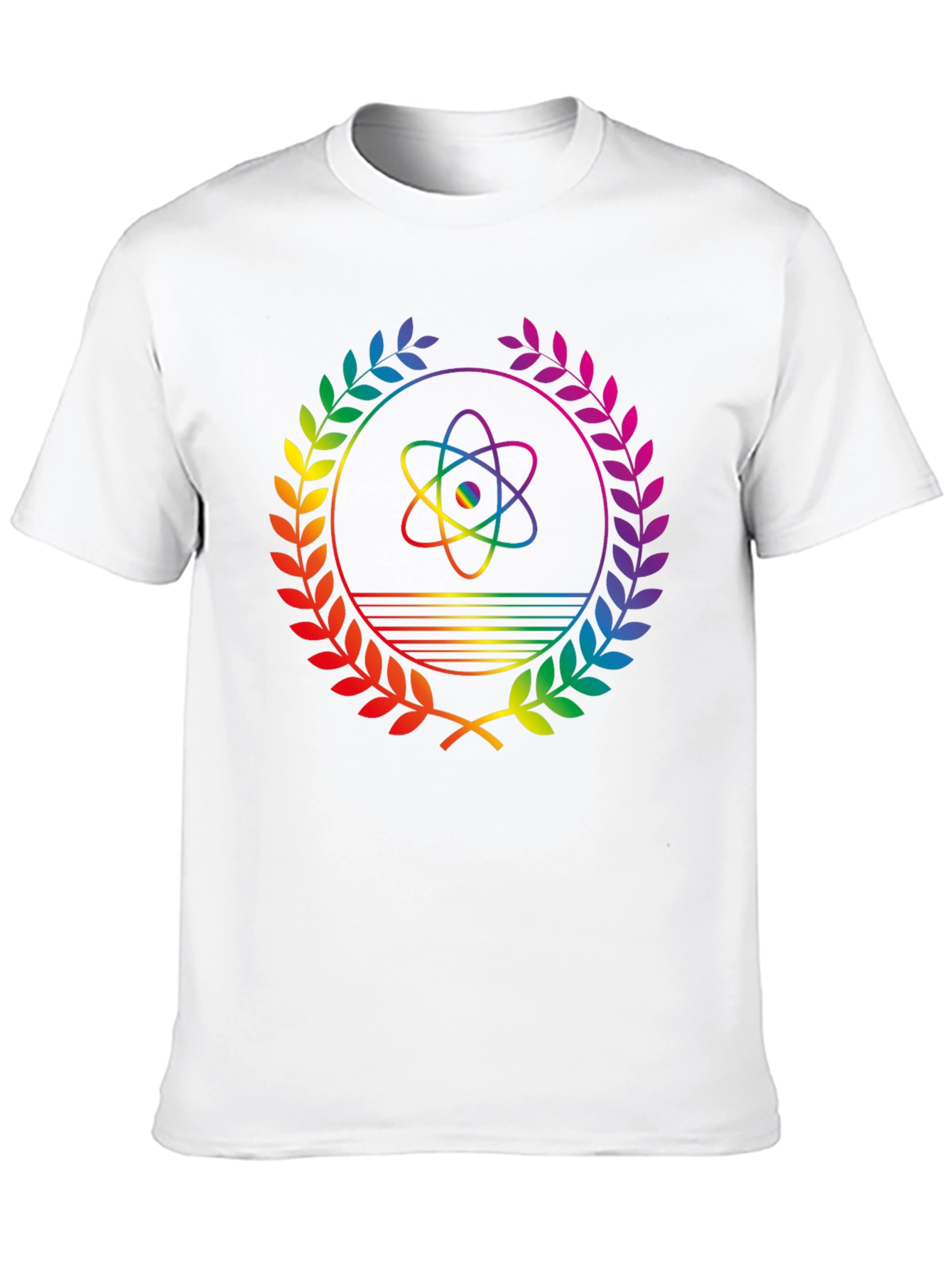Rainbow Atom Science T-Shirt - Pride Graphic Tee
