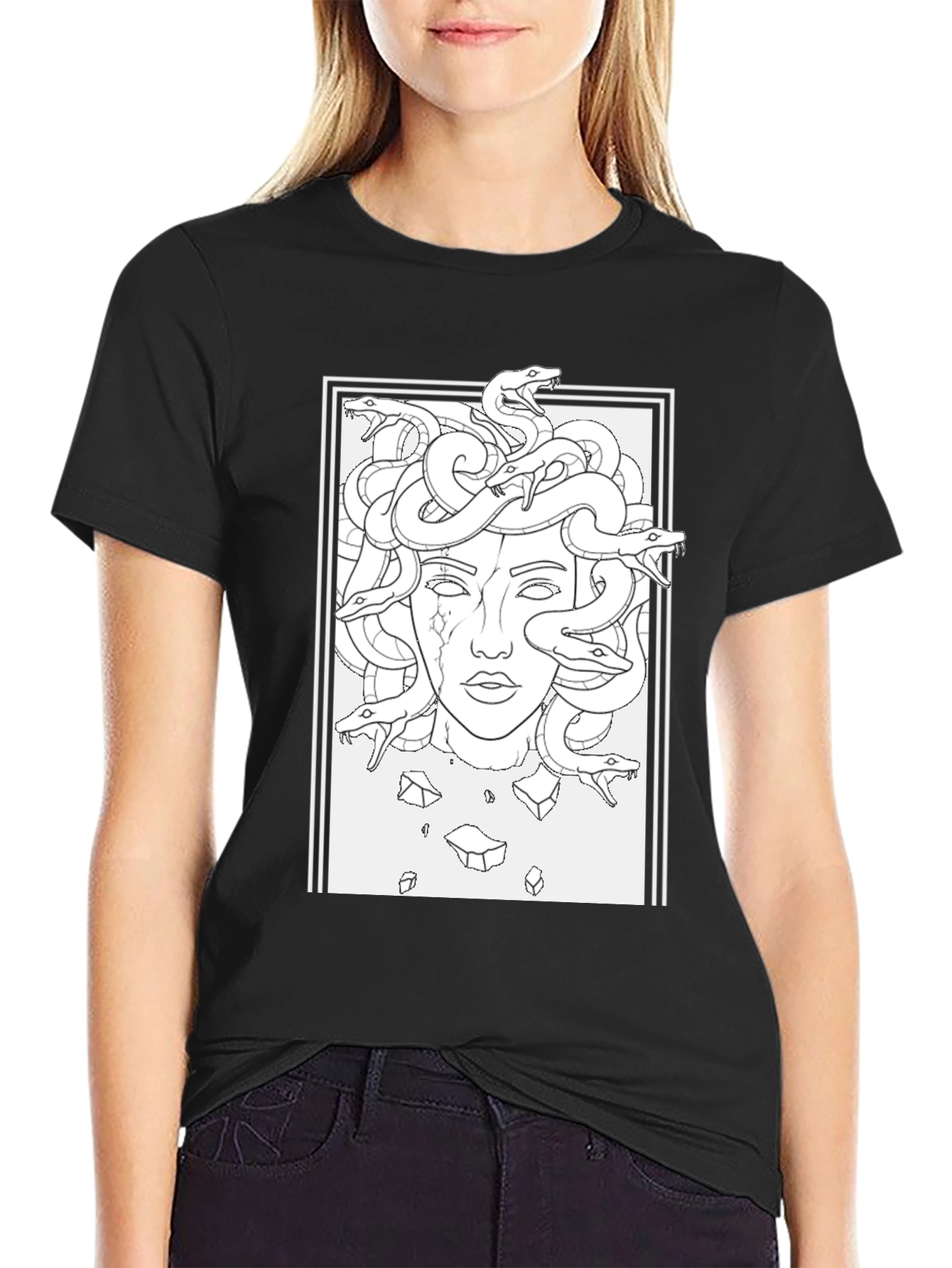 Medusa Graphic Black T-Shirt