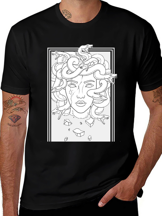 Medusa Graphic Black T-Shirt