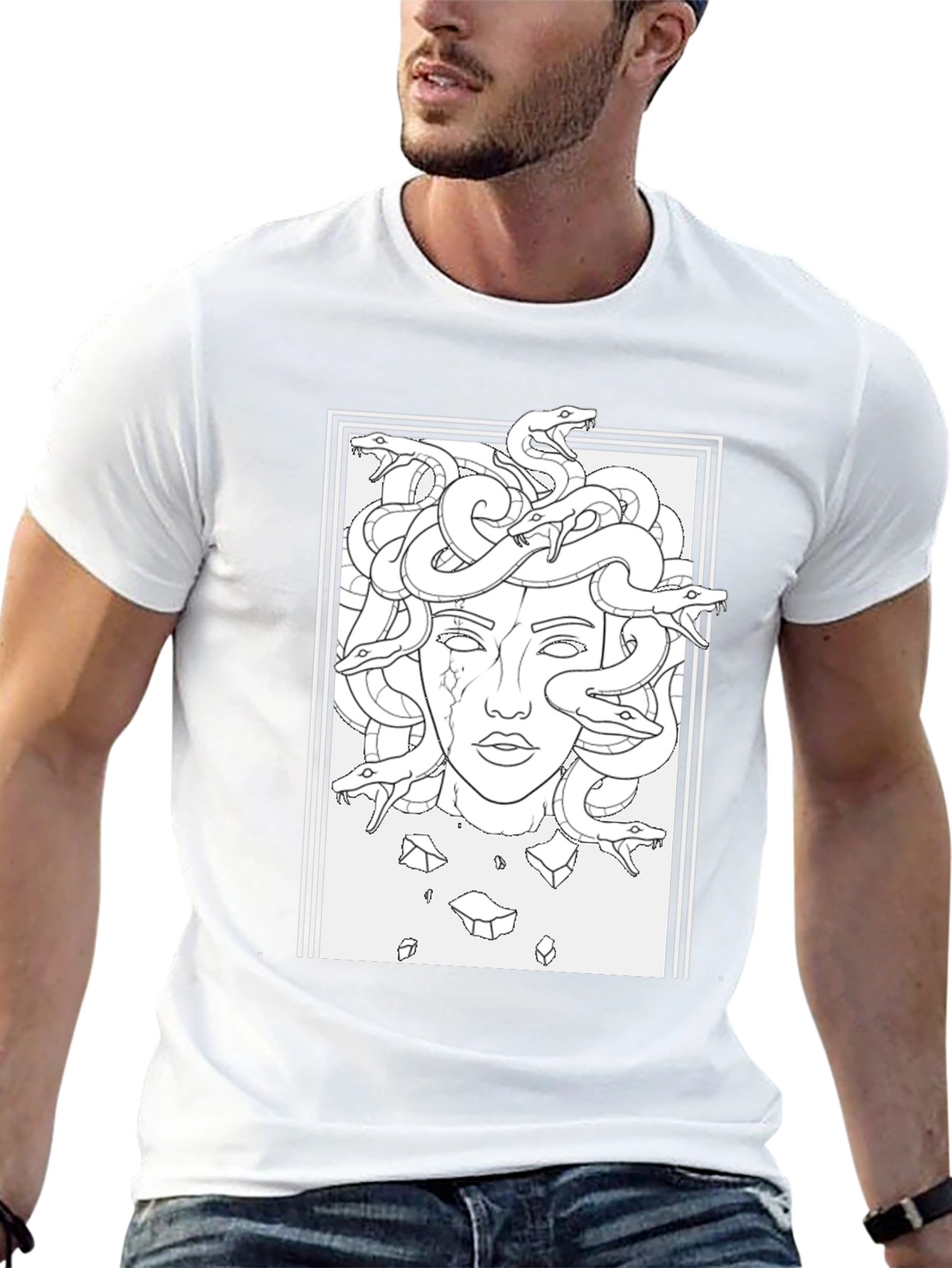 Medusa Graphic Black T-Shirt