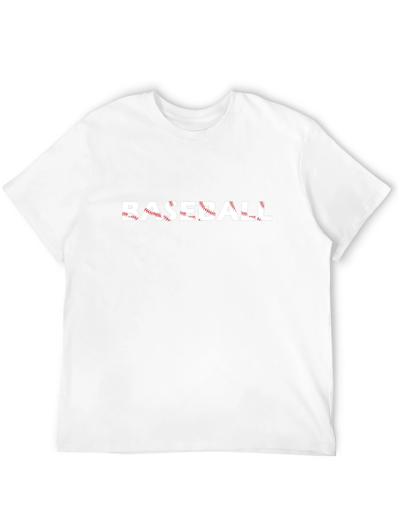 Baseball Graphic Print Black T-Shirt