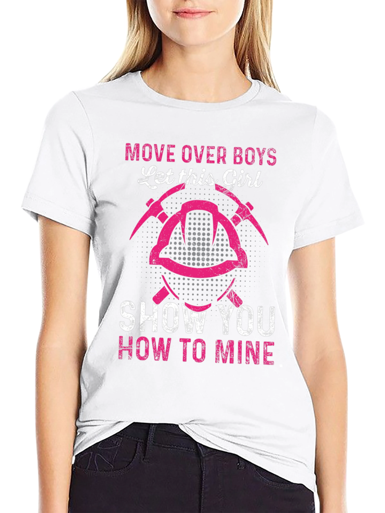 Girl Miner T-Shirt - Move Over Boys Mining Tee