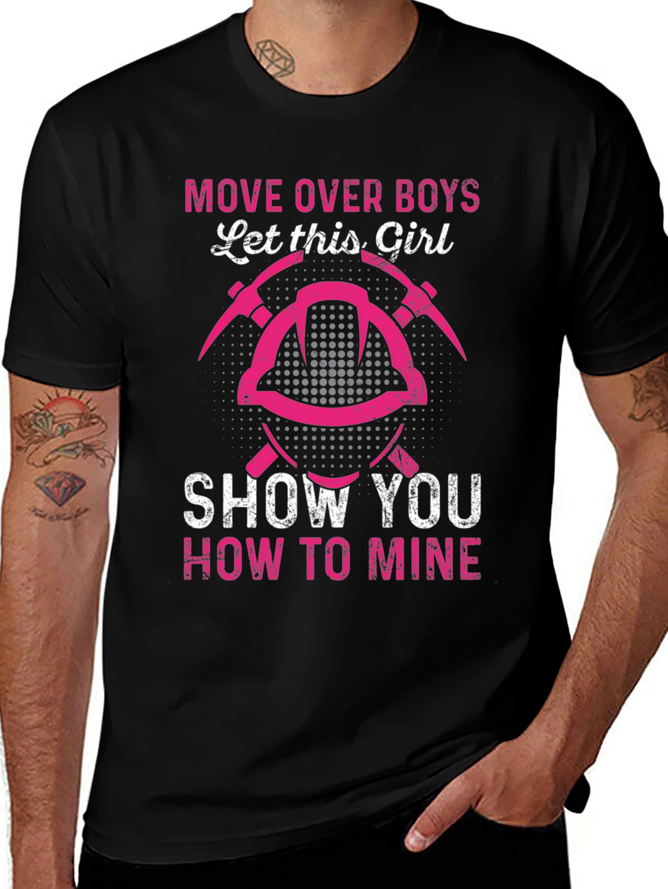 Girl Miner T-Shirt - Move Over Boys Mining Tee