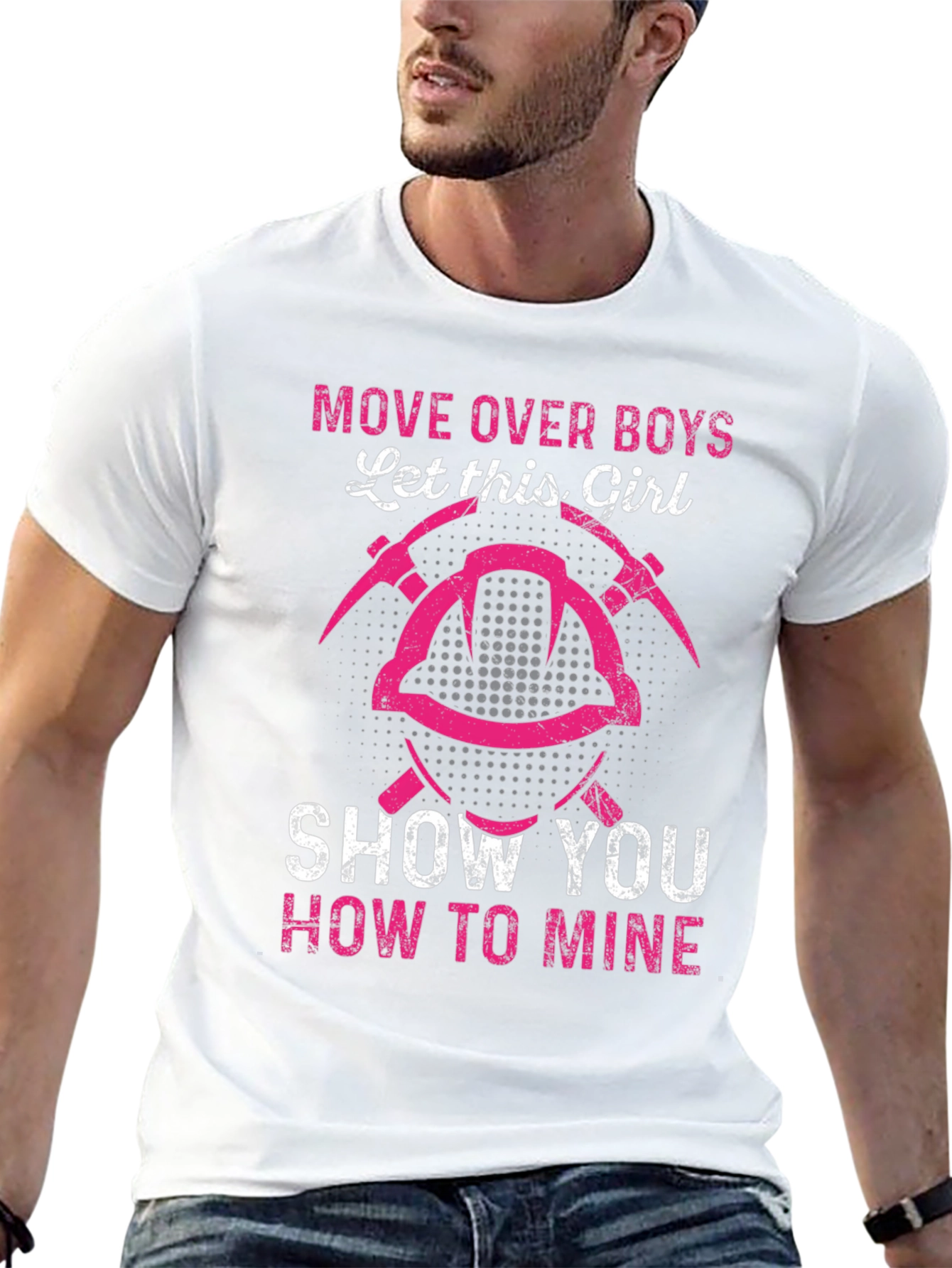 Girl Miner T-Shirt - Move Over Boys Mining Tee