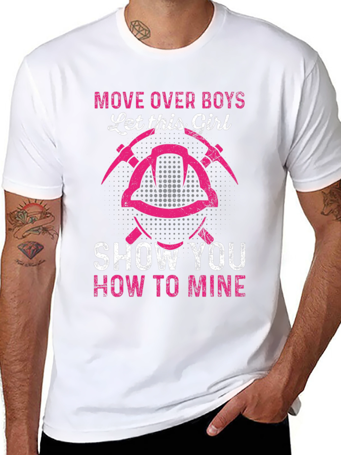 Girl Miner T-Shirt - Move Over Boys Mining Tee