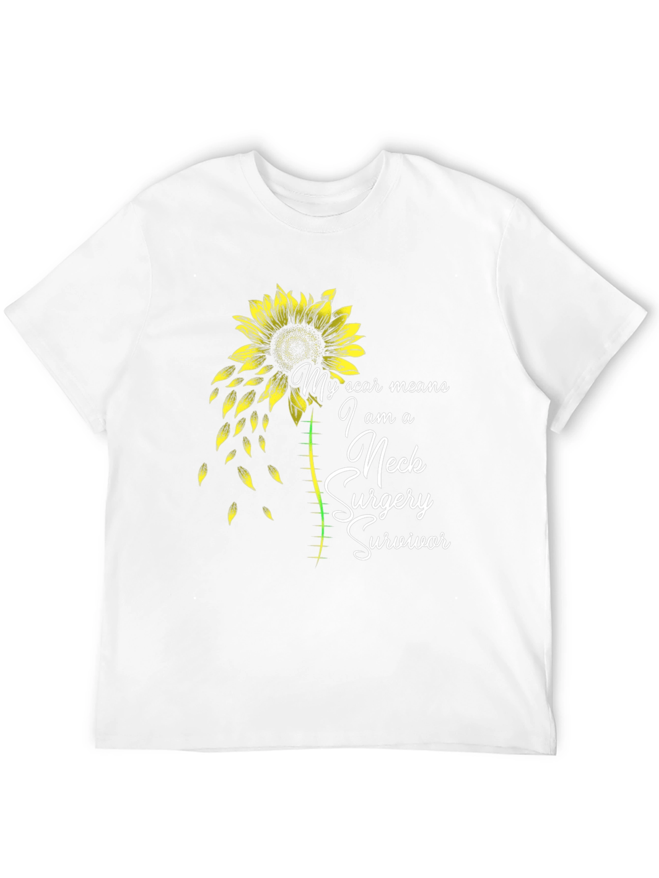 Neck Surgery Survivor Sunflower T-Shirt