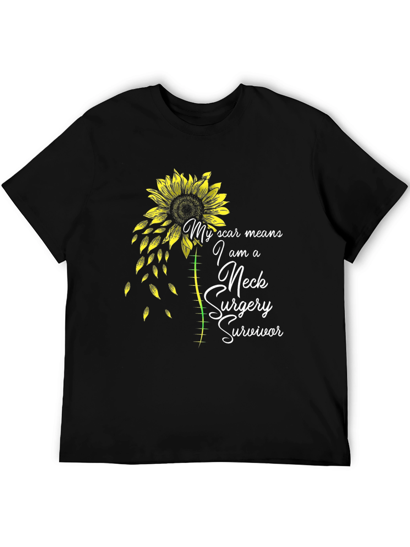 Neck Surgery Survivor Sunflower T-Shirt