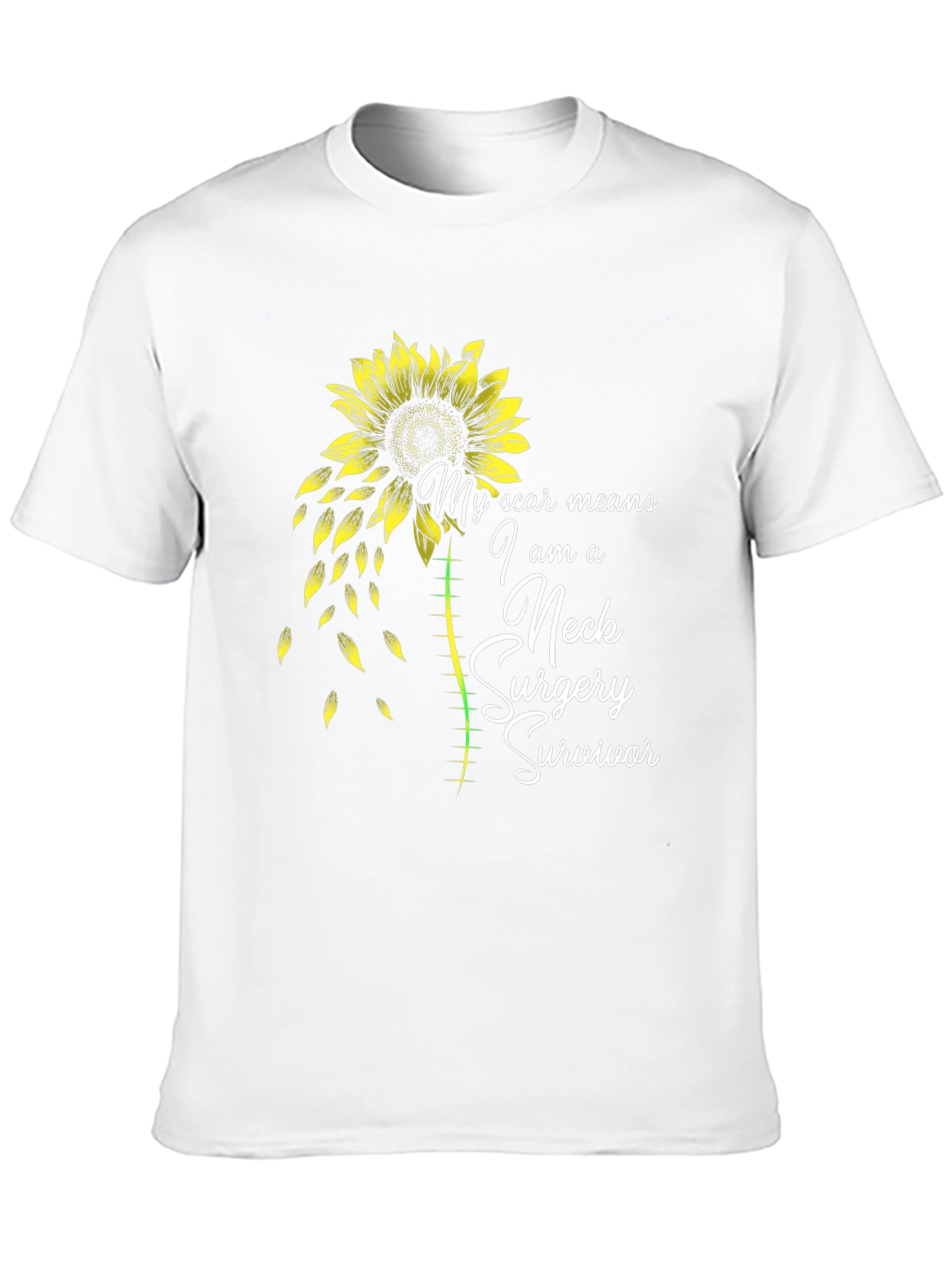 Neck Surgery Survivor Sunflower T-Shirt