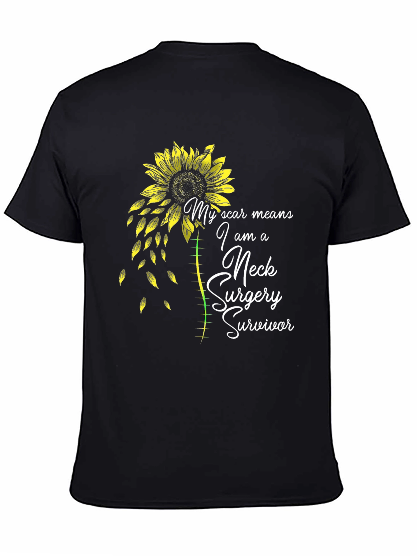Neck Surgery Survivor Sunflower T-Shirt