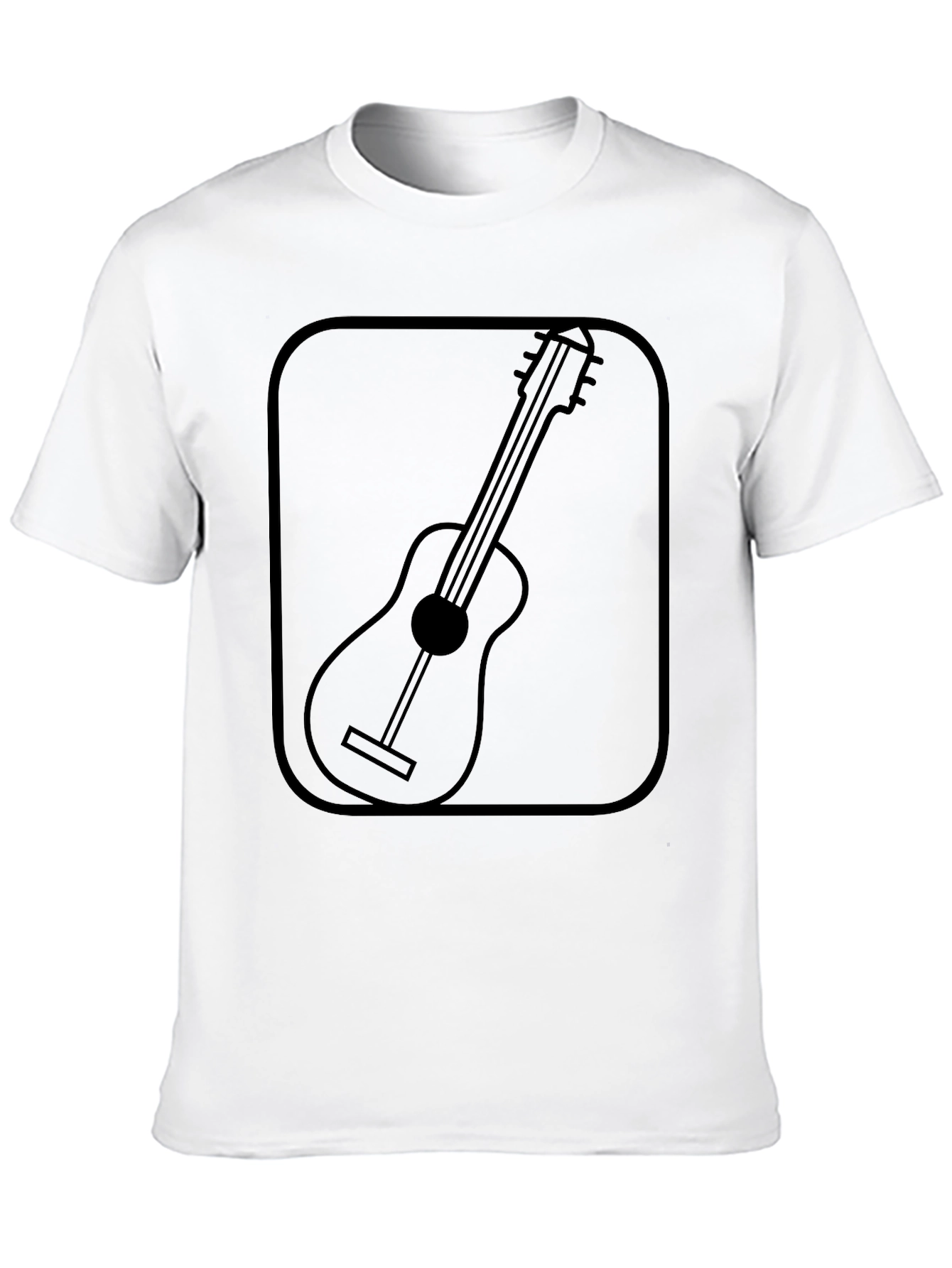 Guitar Graphic Black T-Shirt