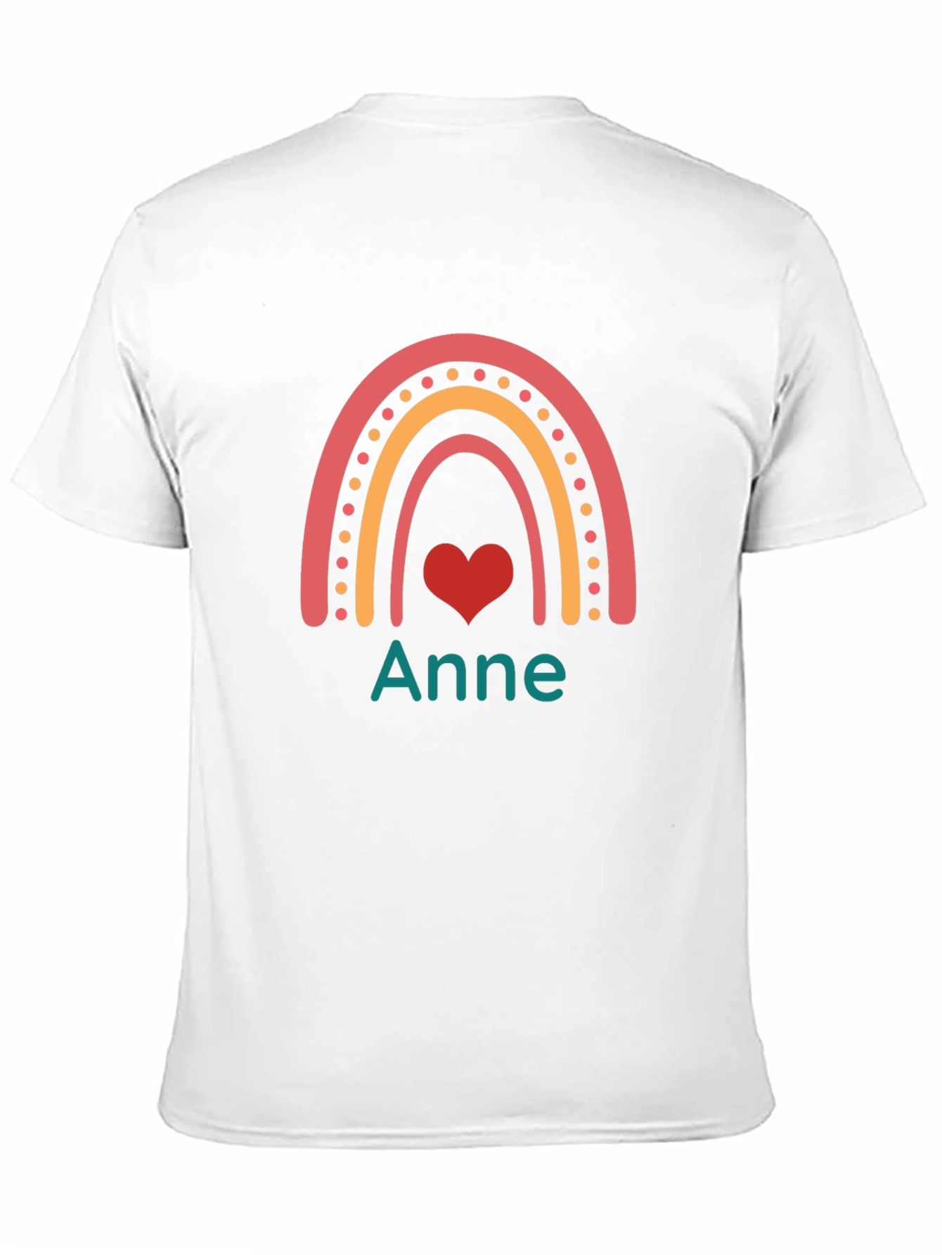 Anne Rainbow Heart Personalized T-Shirt