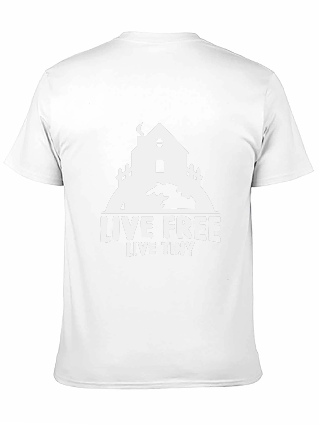 Live Free Live Tiny House T-Shirt - Black