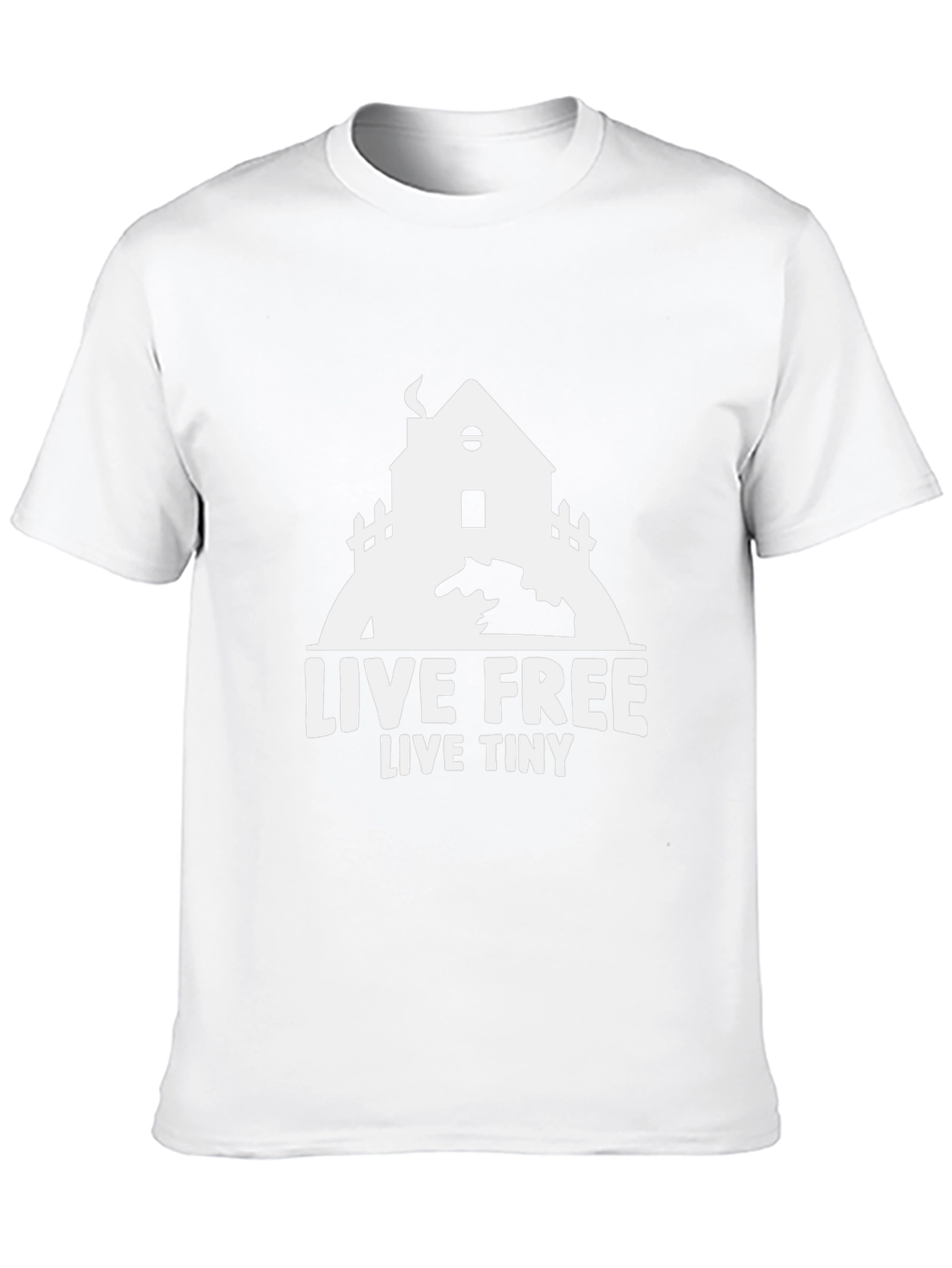 Live Free Live Tiny House T-Shirt - Black