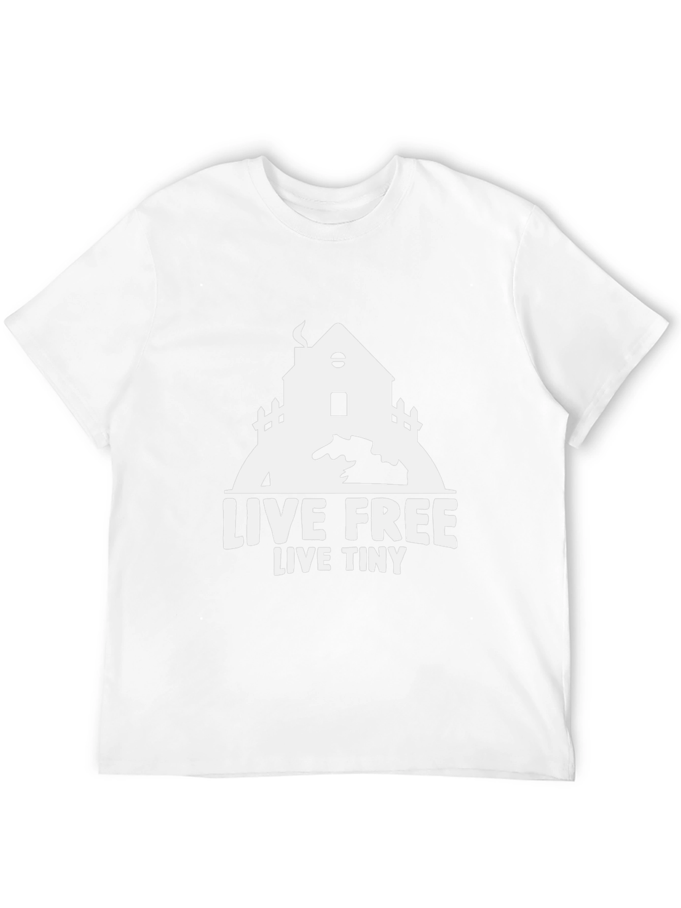 Live Free Live Tiny House T-Shirt - Black