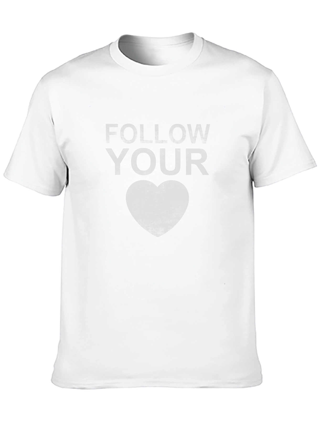 Follow Your Heart Graphic Tee - Stylish Black T-Shirt