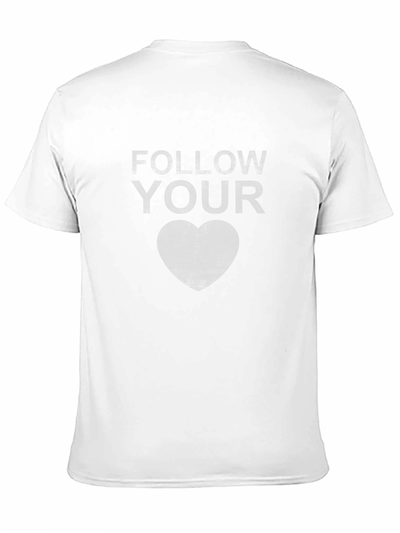 Follow Your Heart Graphic Tee - Stylish Black T-Shirt