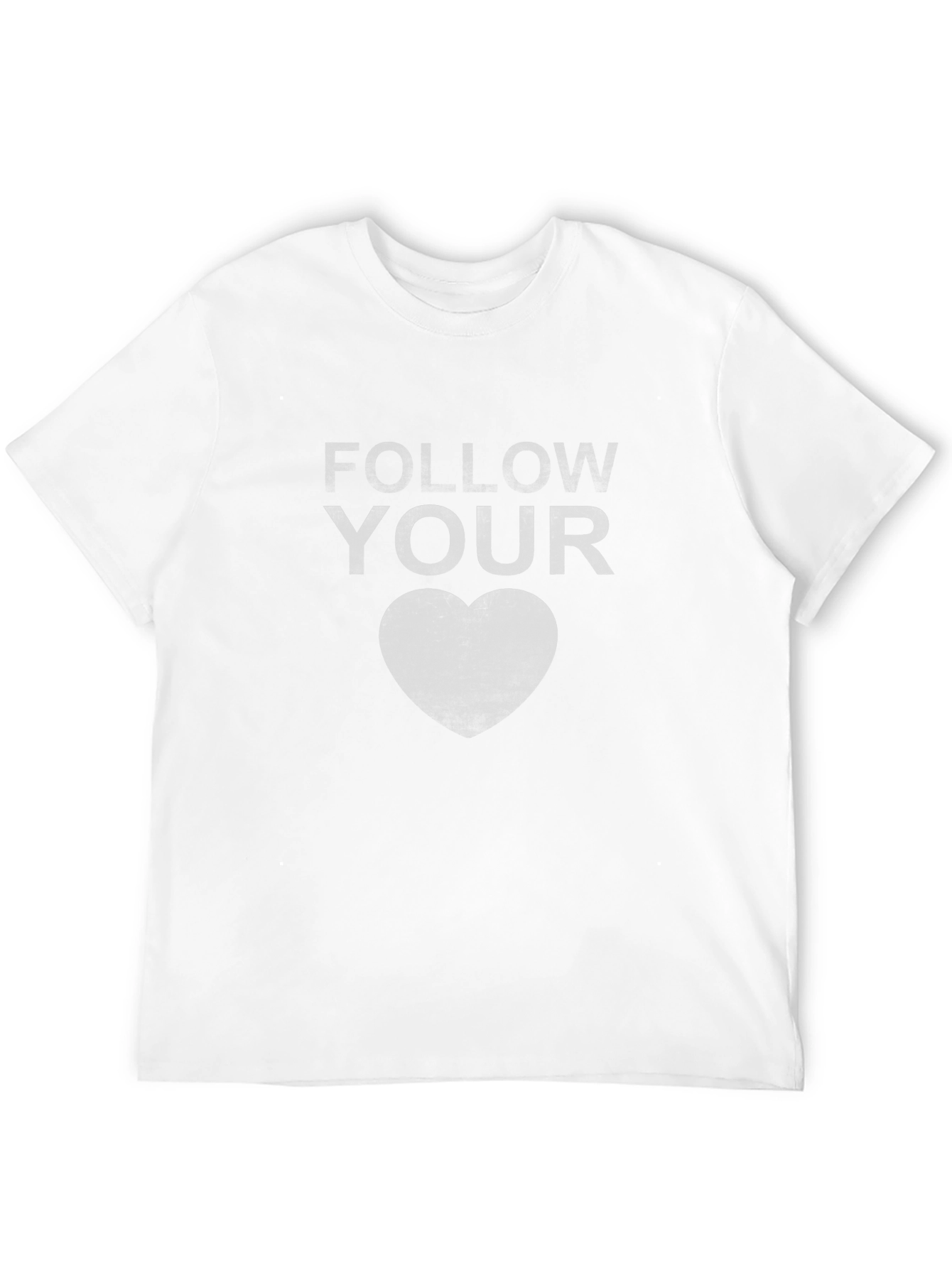Follow Your Heart Graphic Tee - Stylish Black T-Shirt