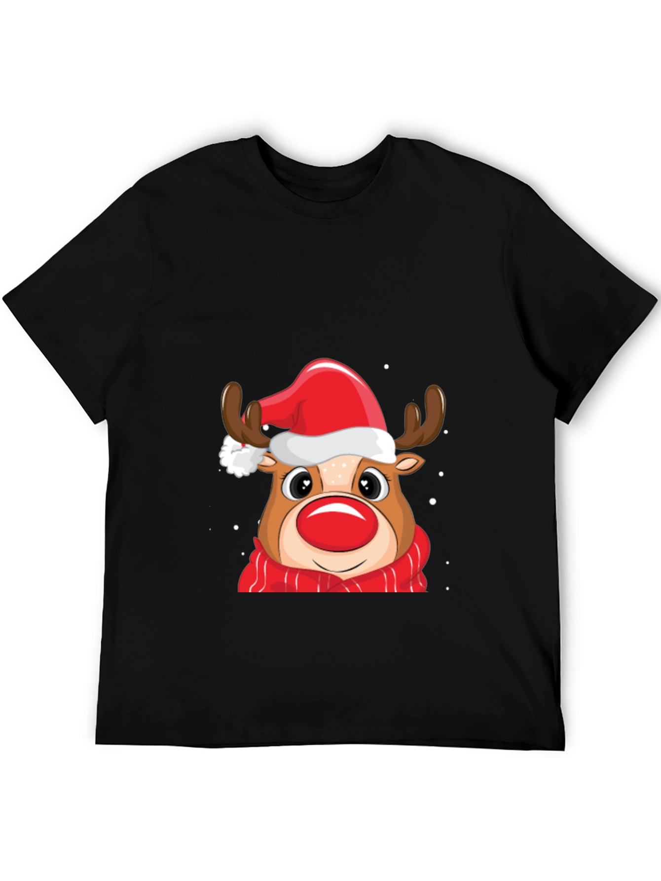 Festive Reindeer Christmas Graphic Tee