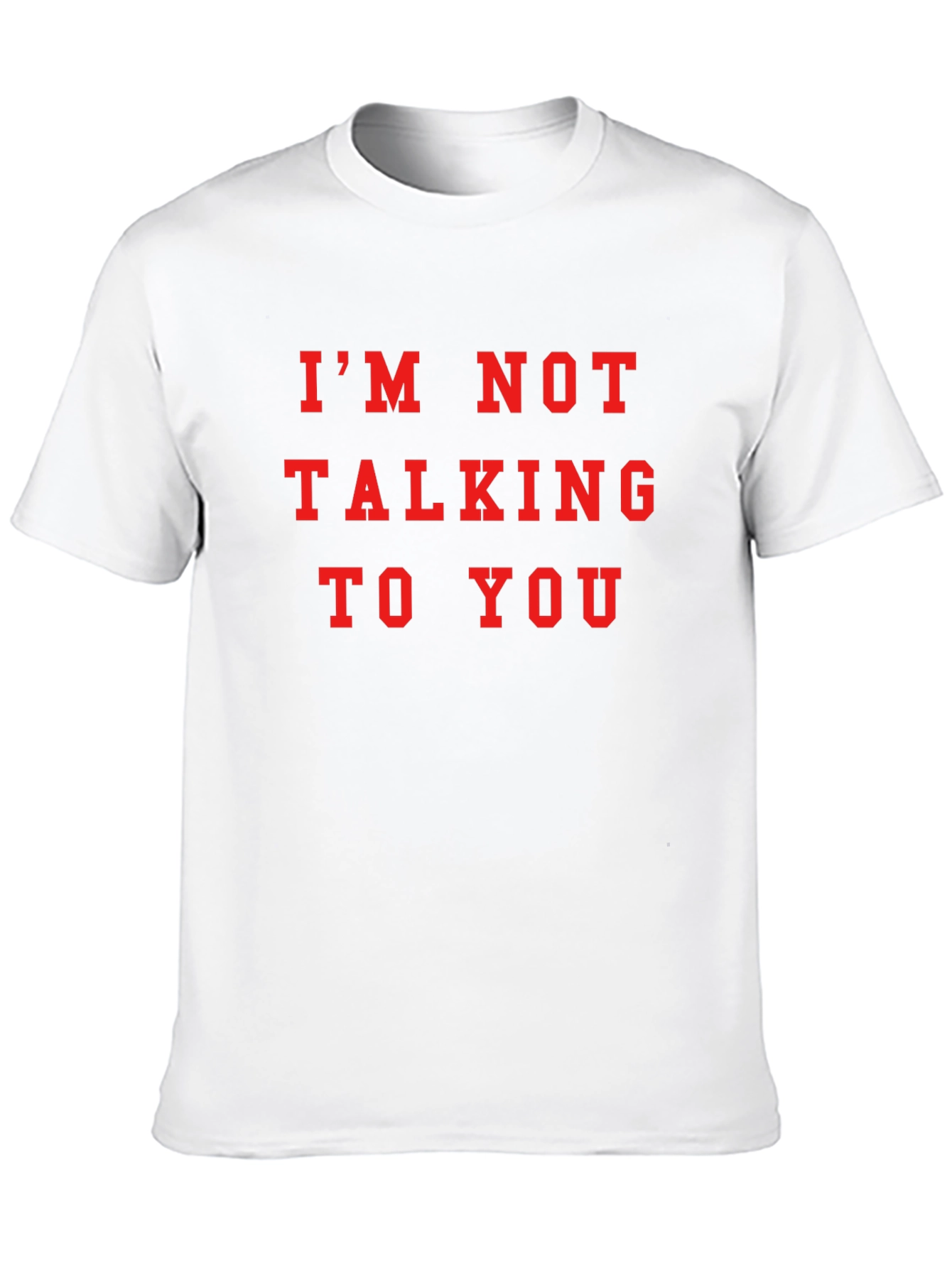 IM NOT TALKING TO YOU Graphic Tee - Black