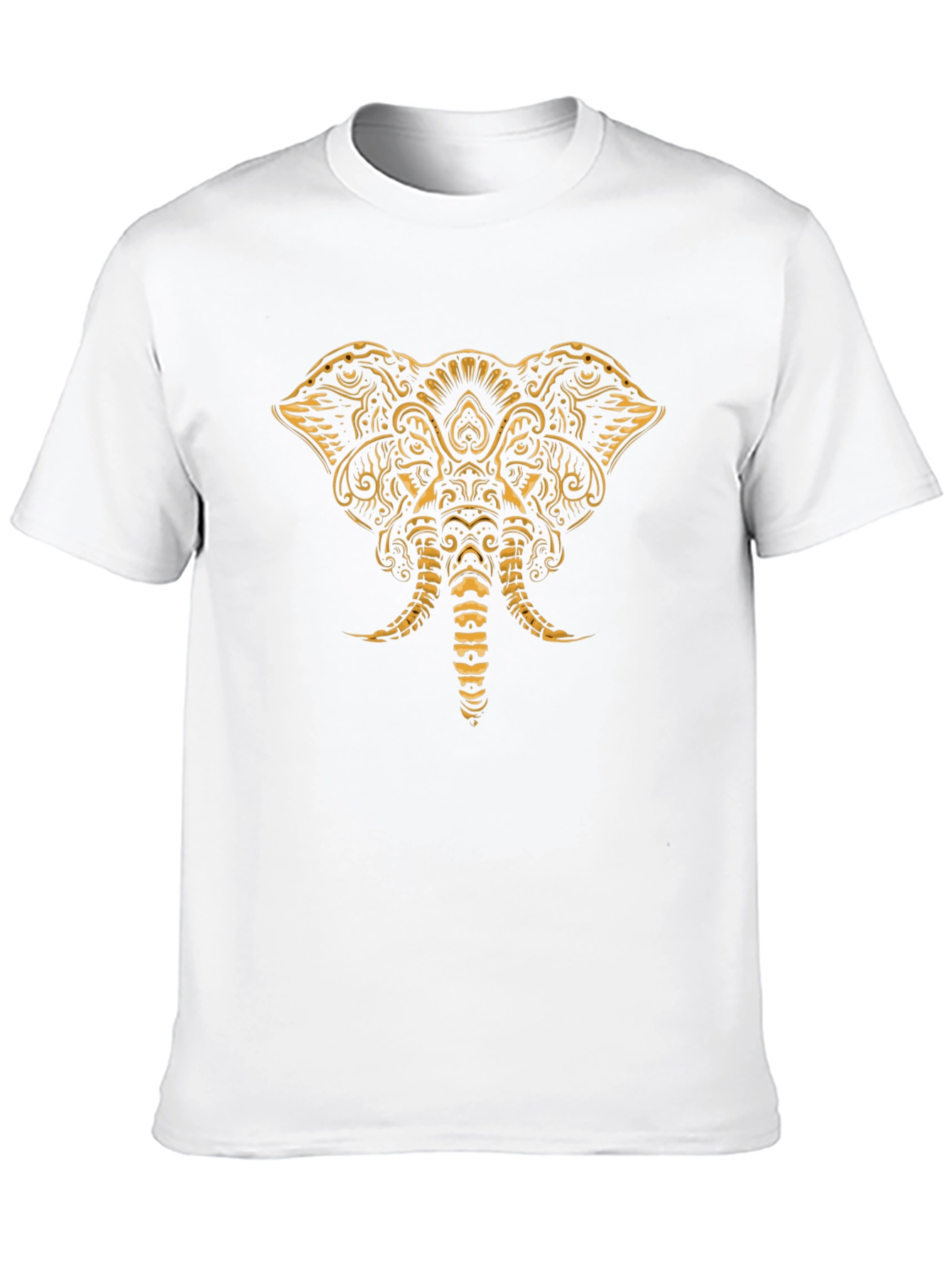 Elephant Mandala Graphic Tee - Stylish Black T-Shirt