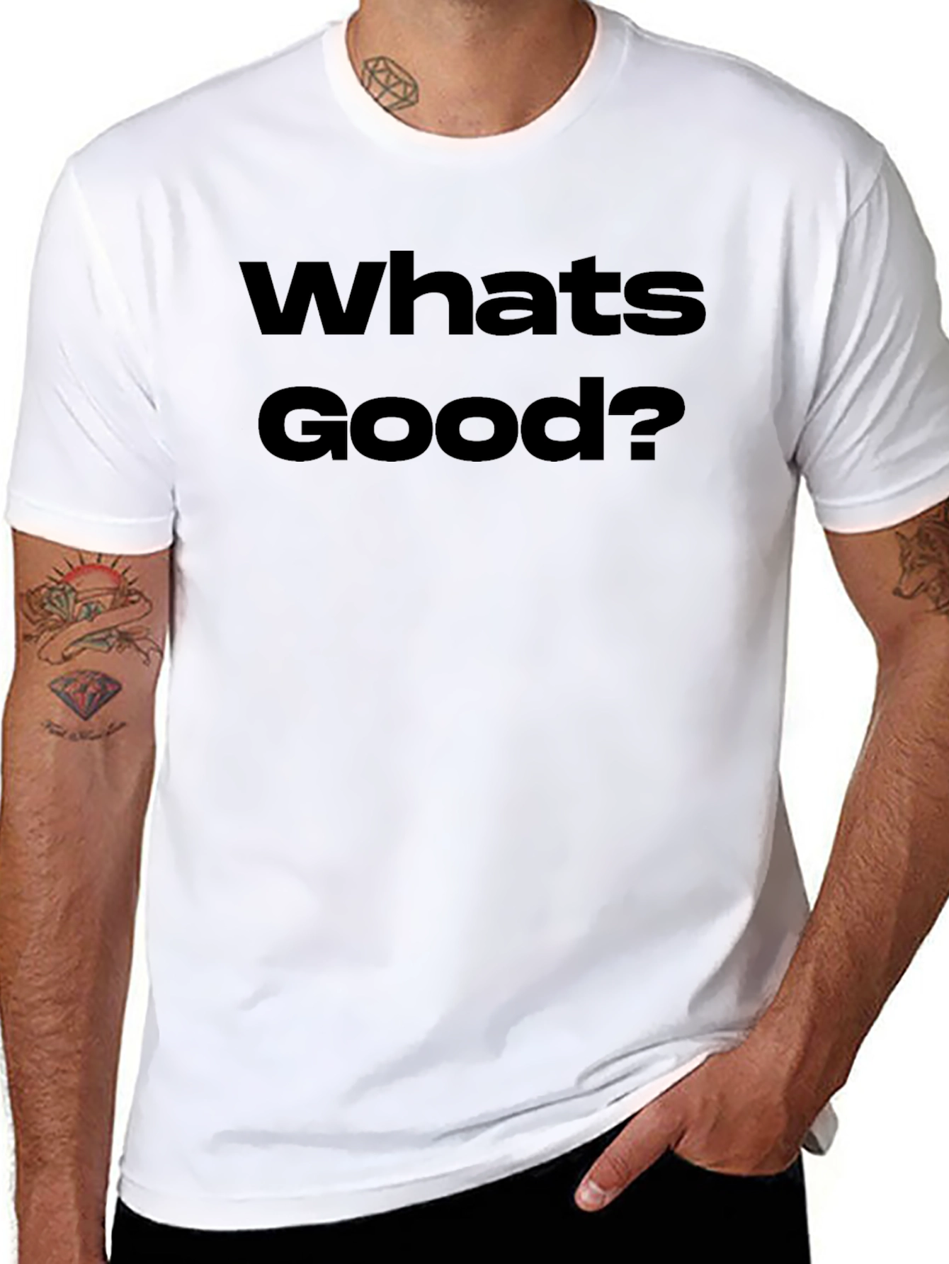 Whats Good? Black Graphic T-Shirt
