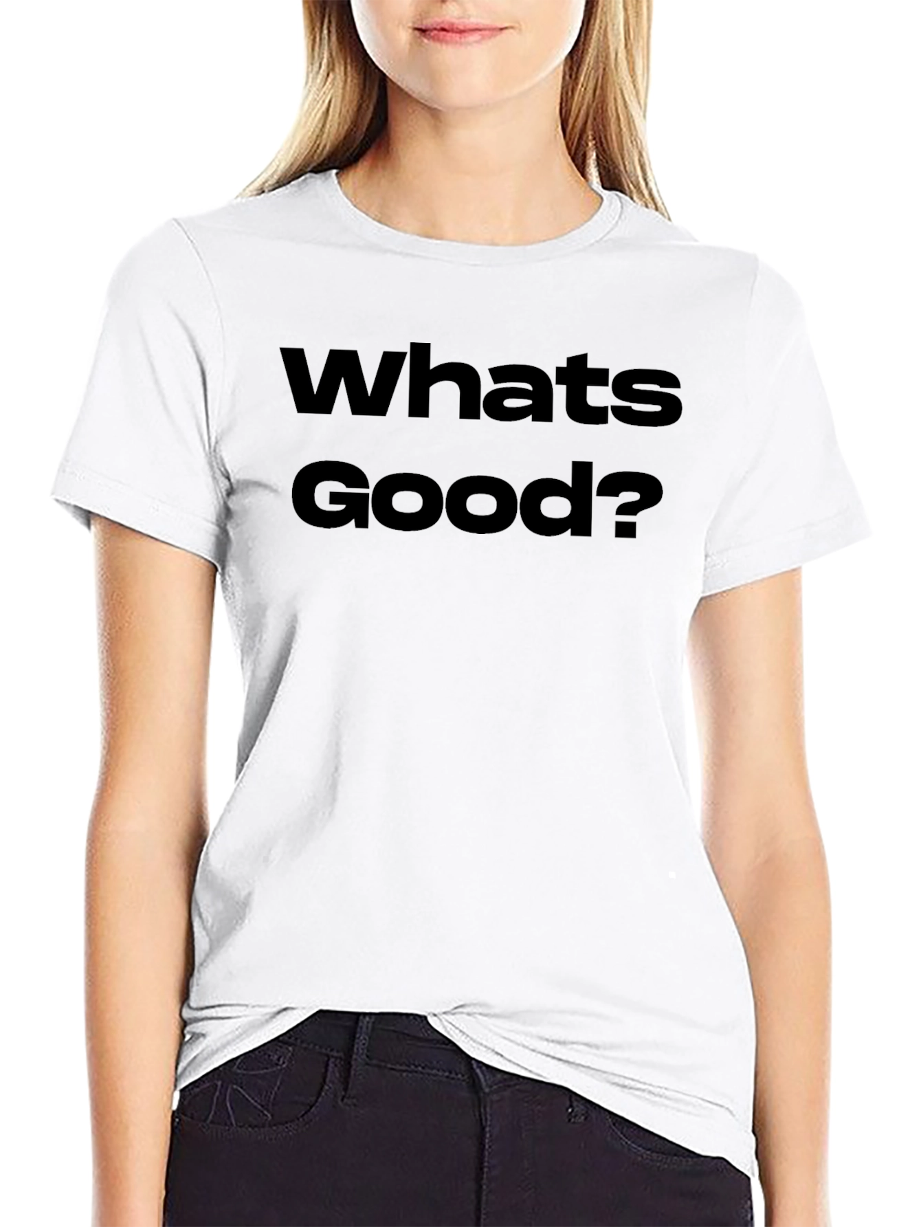 Whats Good? Black Graphic T-Shirt