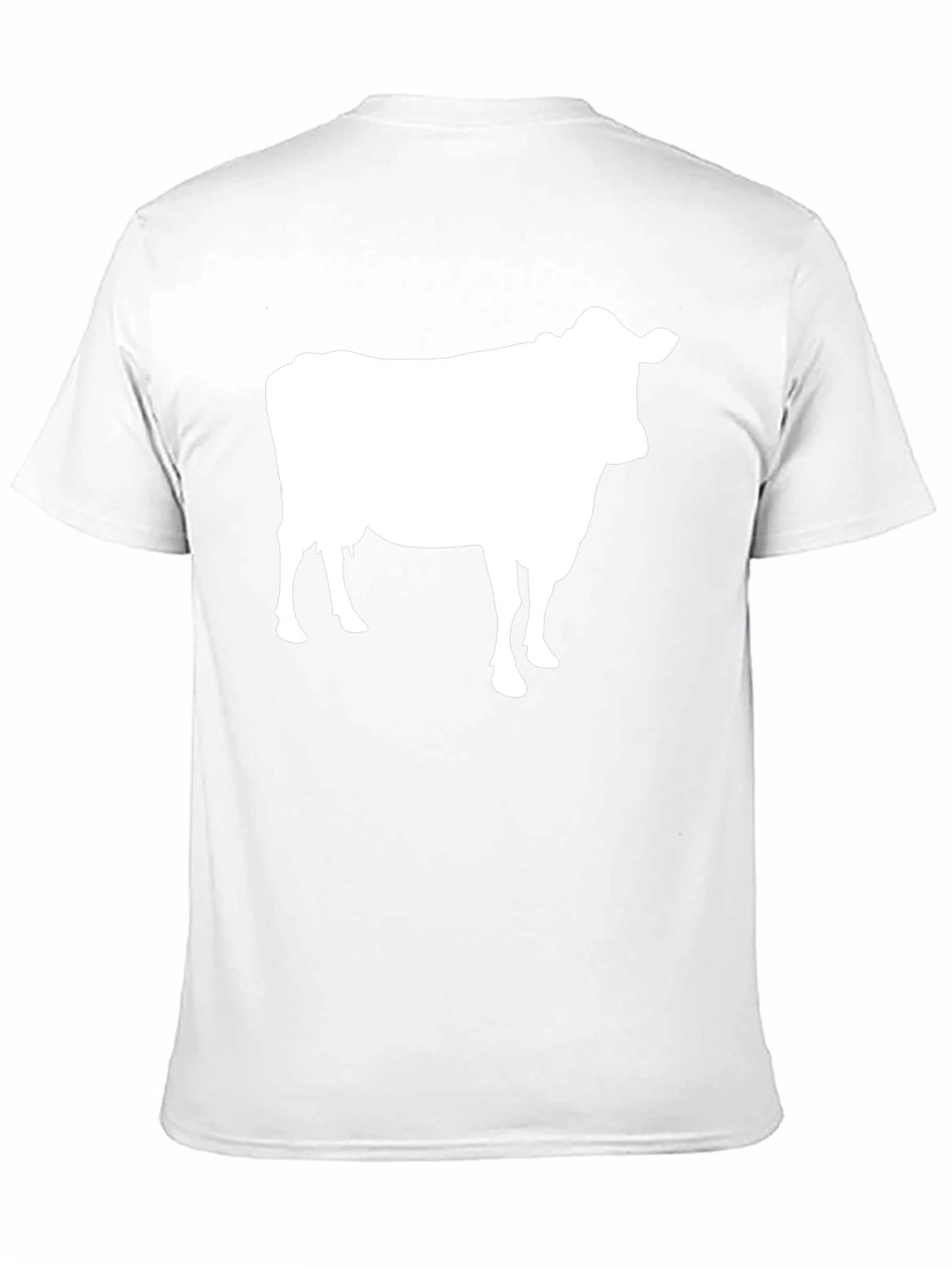 Cow Graphic Tee - Black Cotton T-Shirt