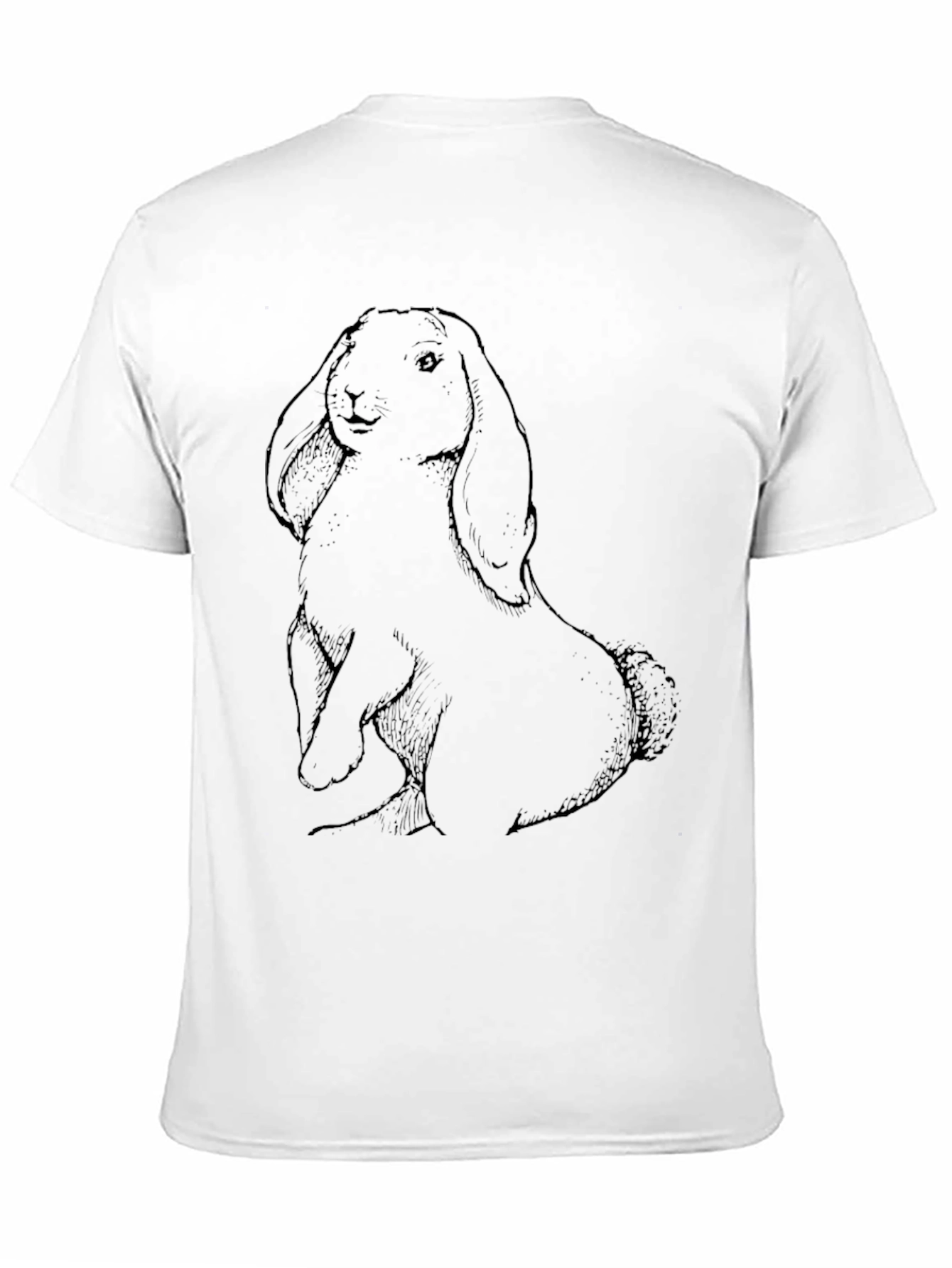 Rabbit Graphic Print Tee - Stylish Casual Wear