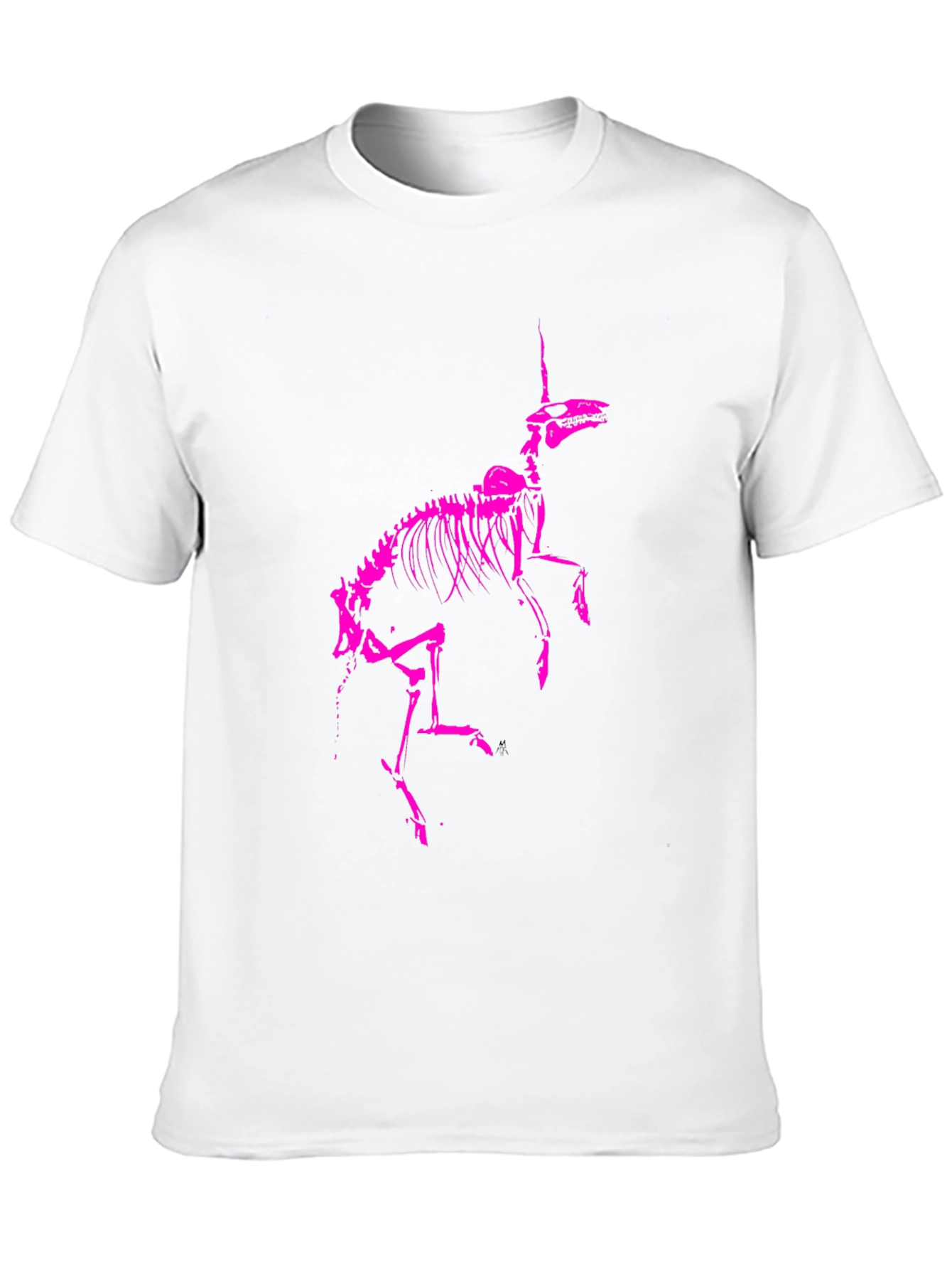 Unicorn Skeleton Graphic Tee - Black